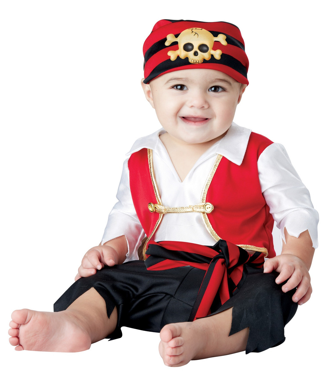 Pee Wee Pirate Jack Sparrow Captain Book Week Baby Infant Boys Costume ...
