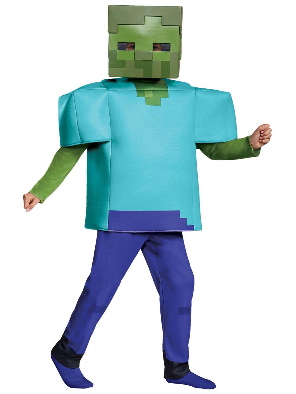 Zombie Mojang Minecraft Mob Player Video Game Fancy Dress Up Boys ...