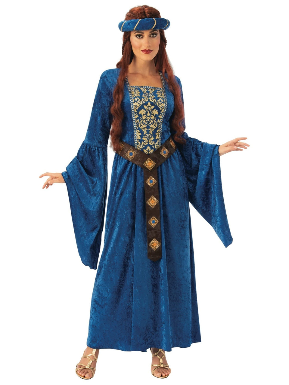Renaissance Costume Adult Juliet Medieval Maiden Princess Queen Fancy Dress