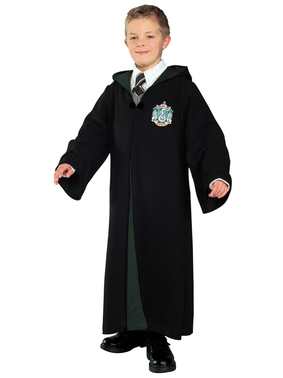 Slytherin Deluxe Harry Potter Hogwarts Licensed Robe Book Week Boys Costume  - Costume King