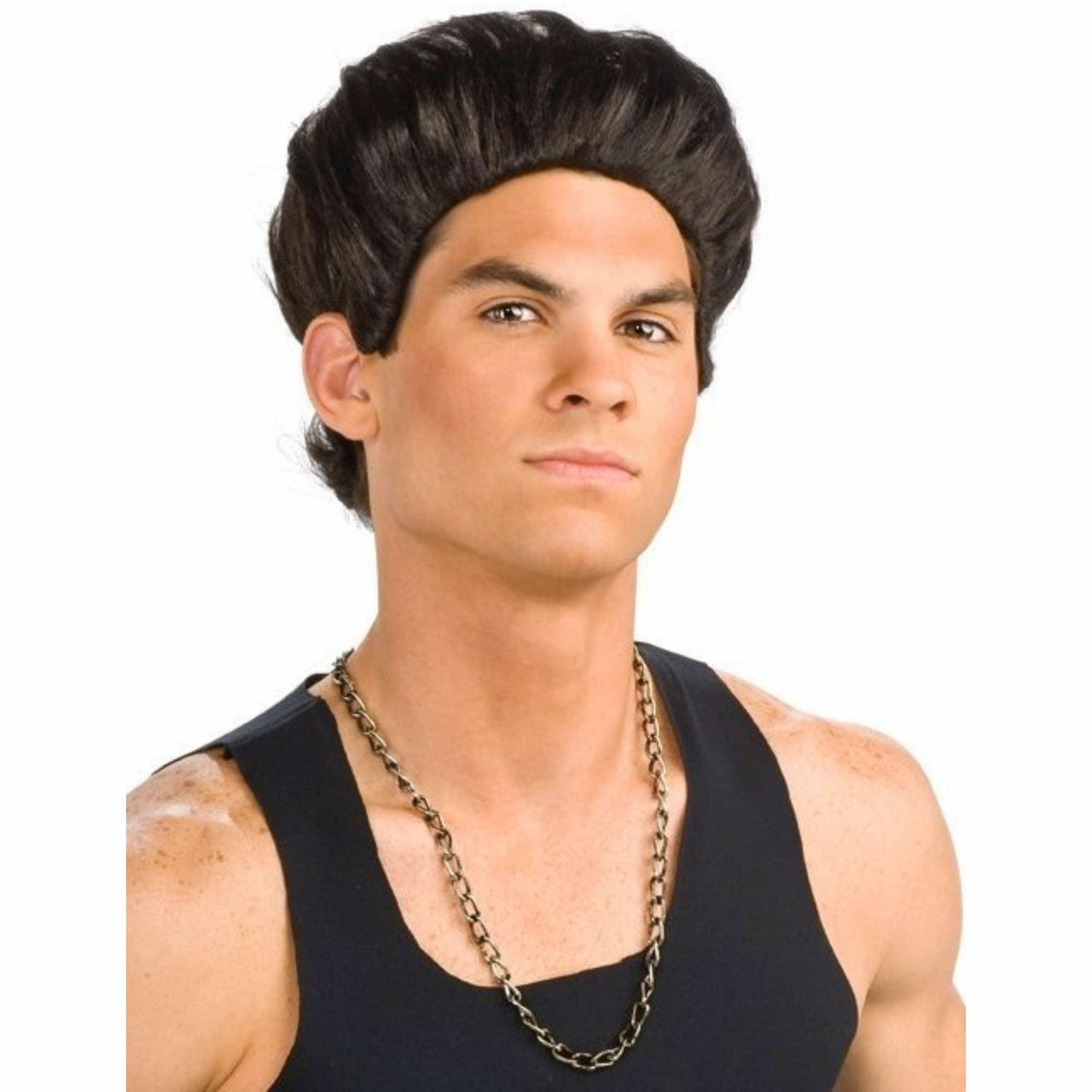 Pauly D Paul Jersey Shore DJ Black Costume Men Wig Costume King