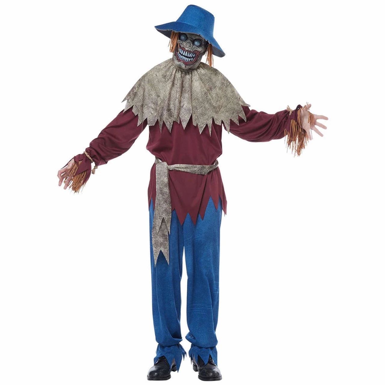 Scarecrow Horror Creepy Monster Evil Wicked Halloween Adult Mens ...