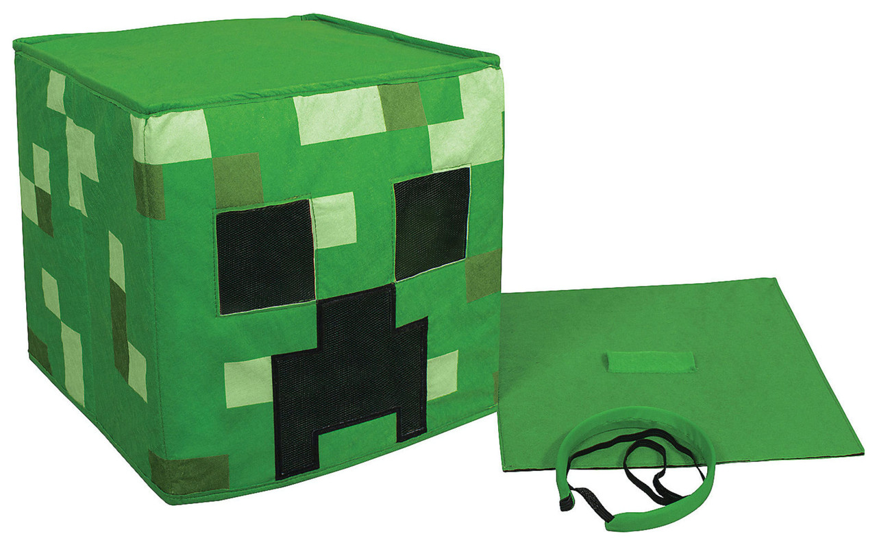 Deluxe Kids Creeper Minecraft Fancy Dress Costume Boys Mojang Game