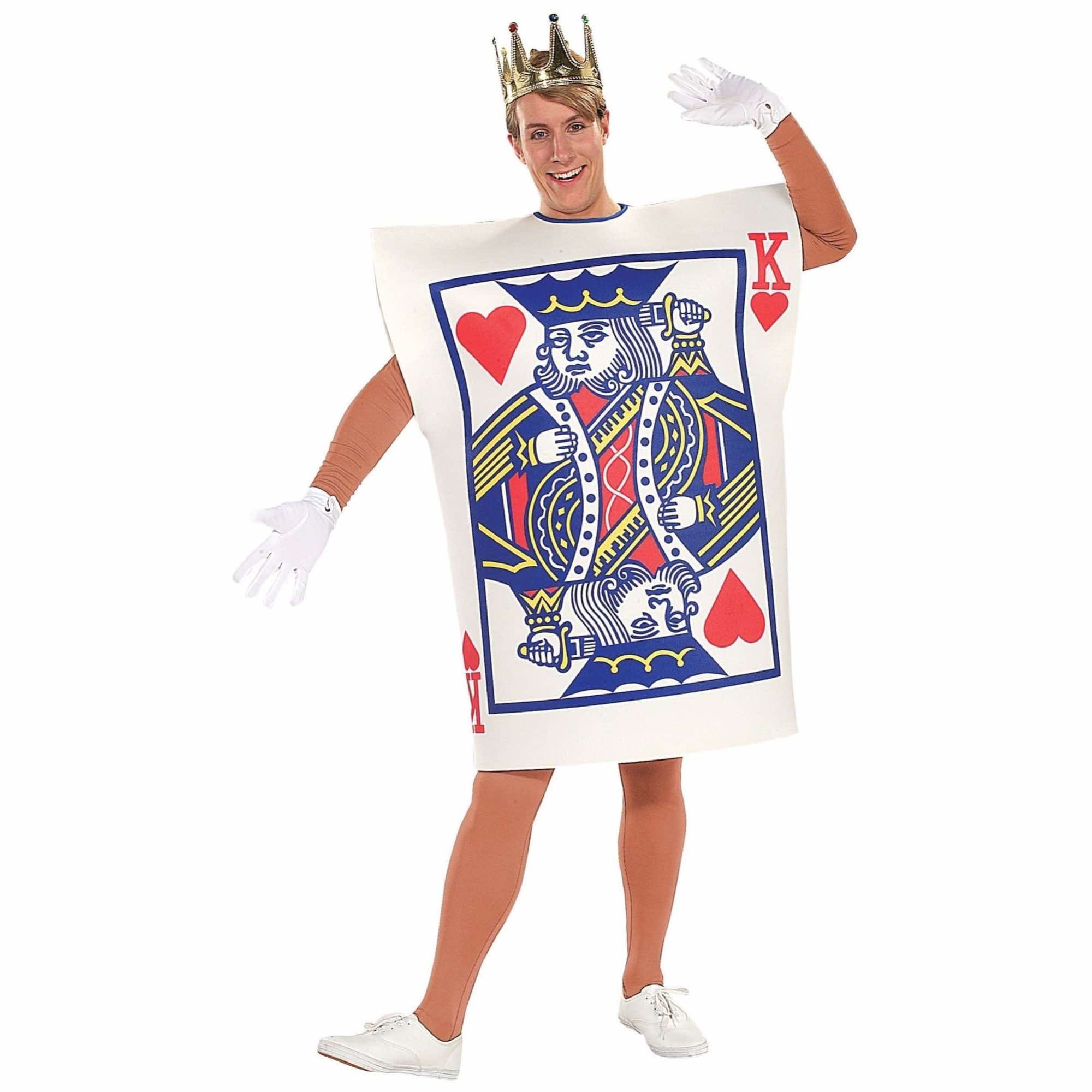 King of Hearts Playing Card Poker Alice Adventures in Wonderland Mens Costume