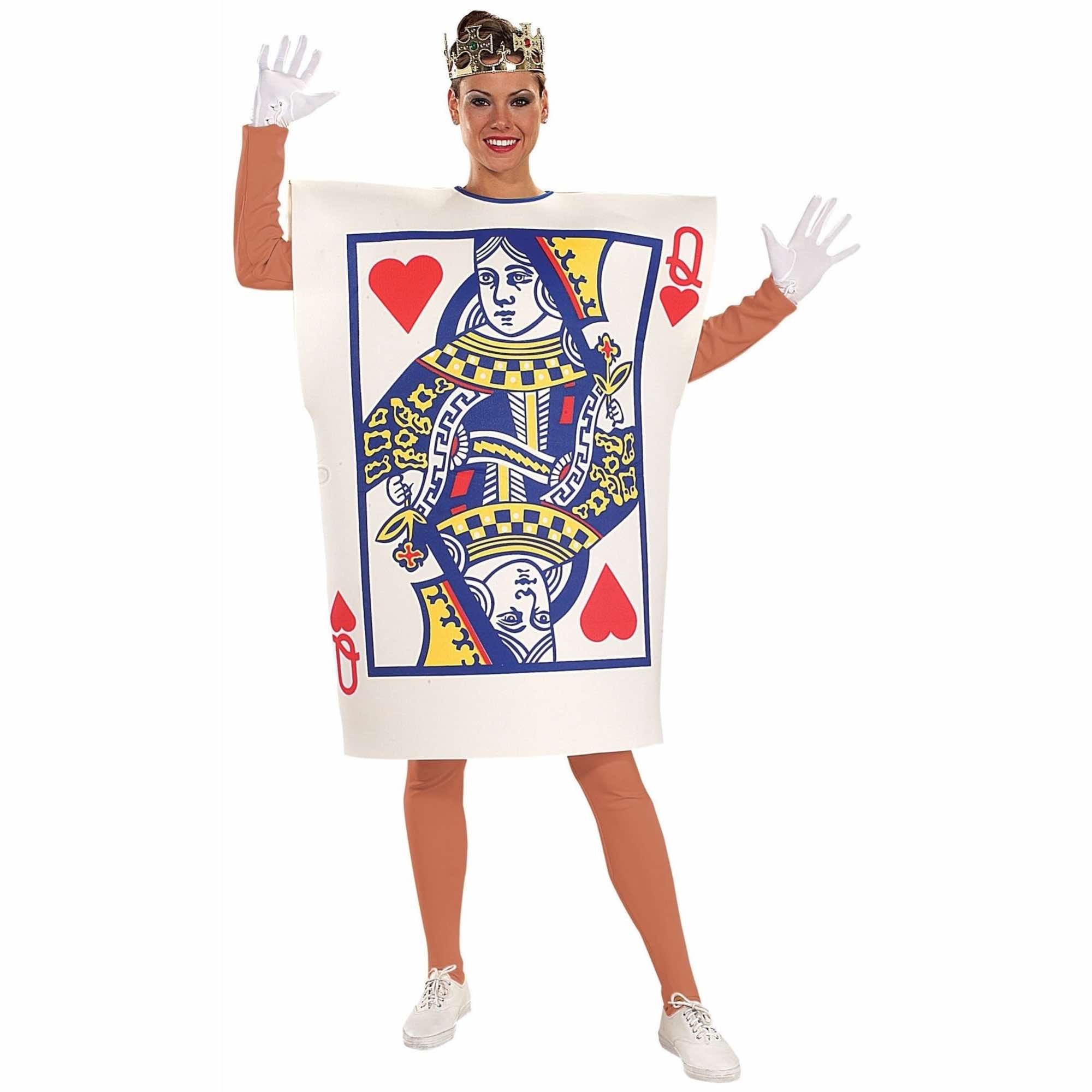 Queen of Hearts Playing Card Alice Adventures in Wonderland Poker Womens Costume
