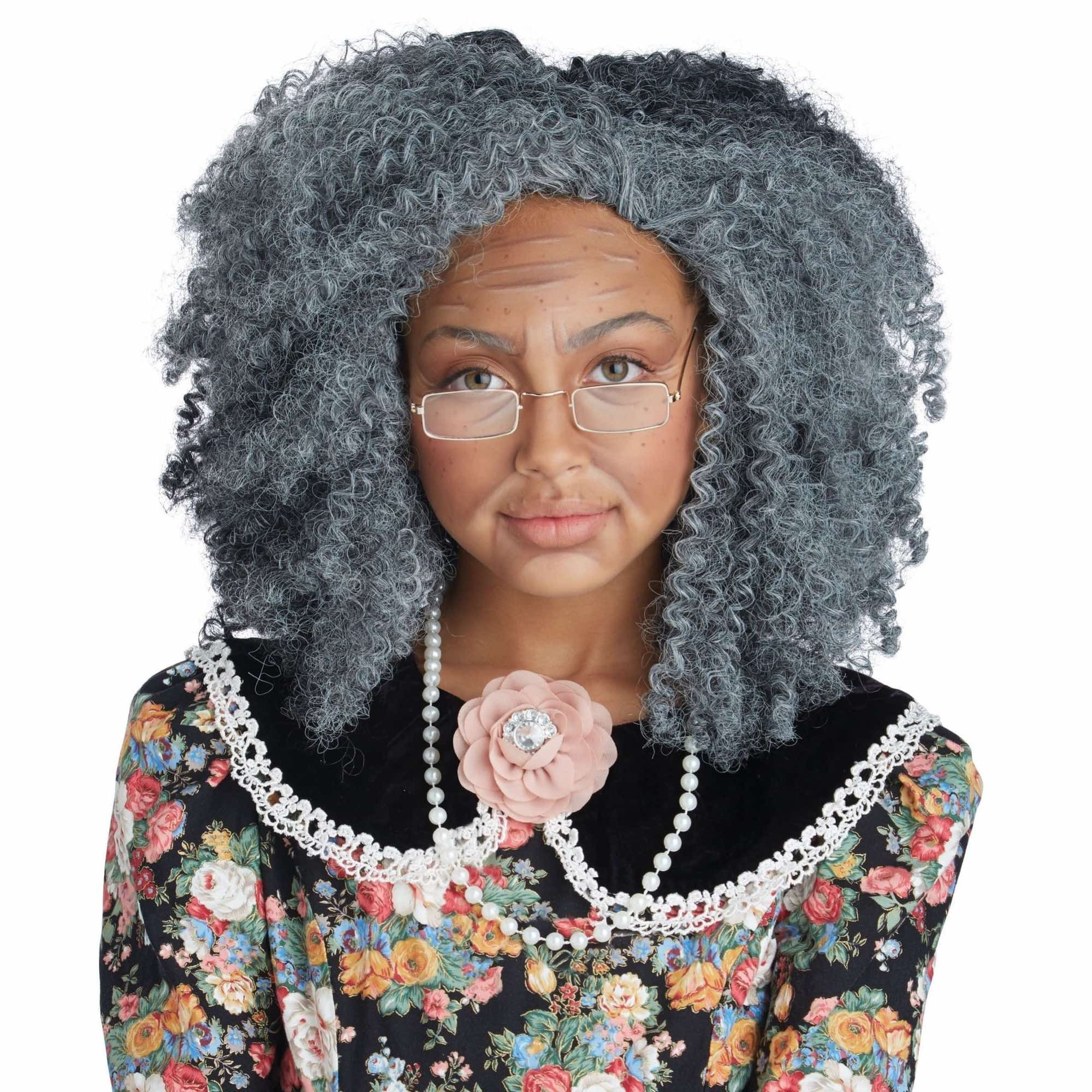 Fancy Nana Grandma Old Lady Granny 100 Days of School Book Week Girl Costume Kit