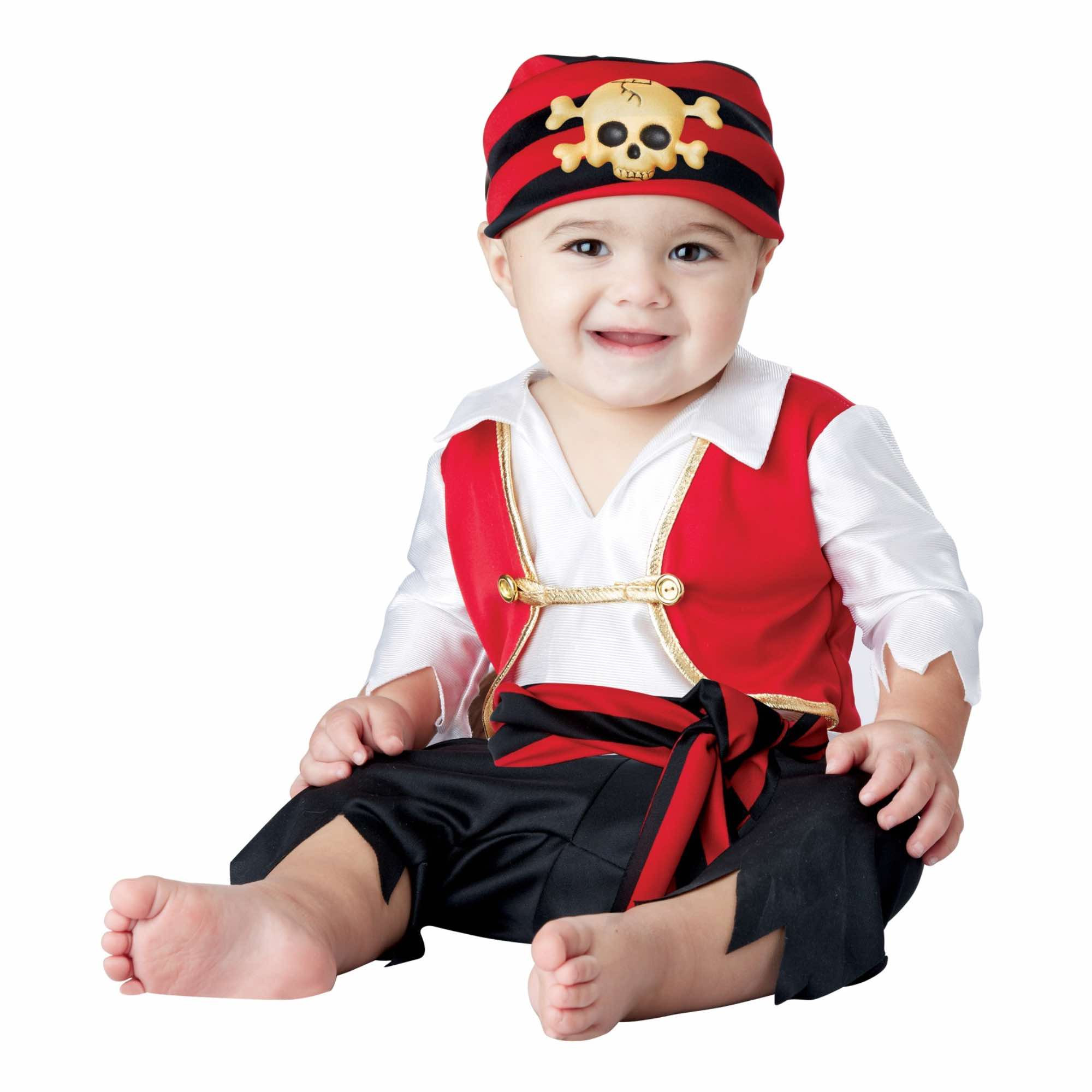 Pee Wee Pirate Buccaneer Captain Book Week Baby Infant Boys Costume 6-12M
