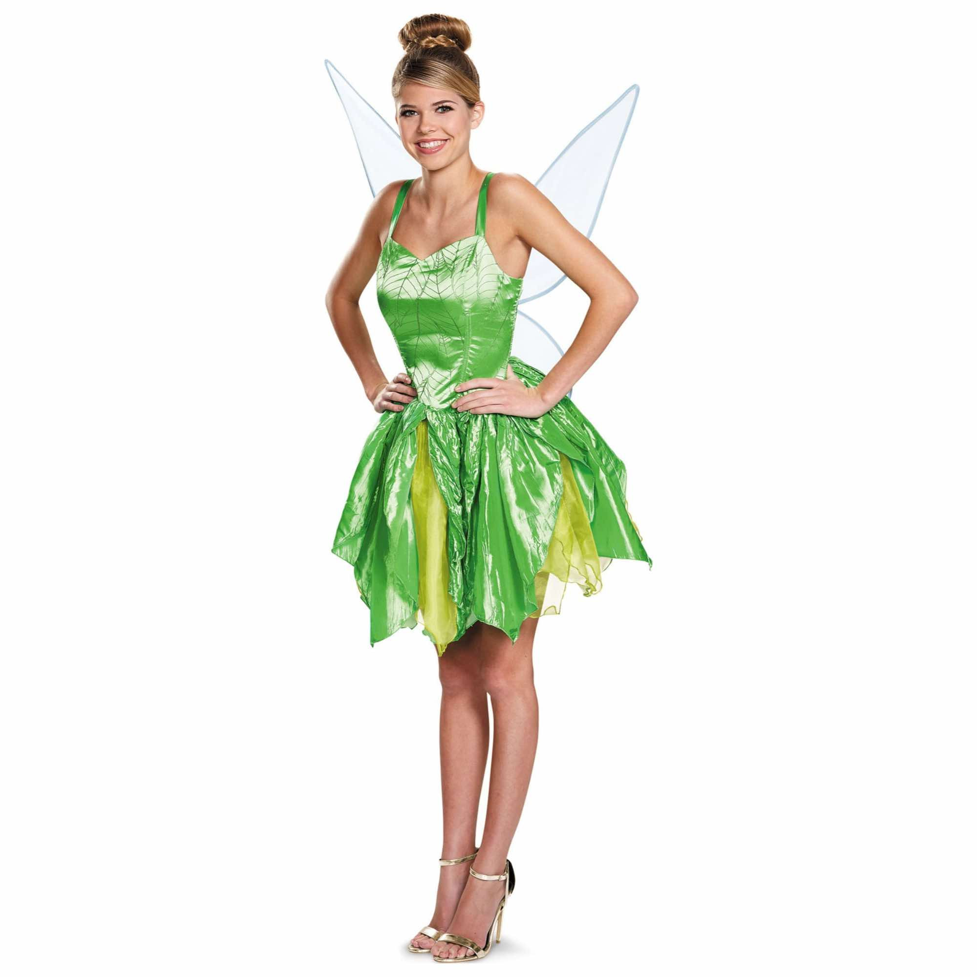 Tinker Bell Prestige Disney Fairy Fairytale Adult Womens Costume Plus XL