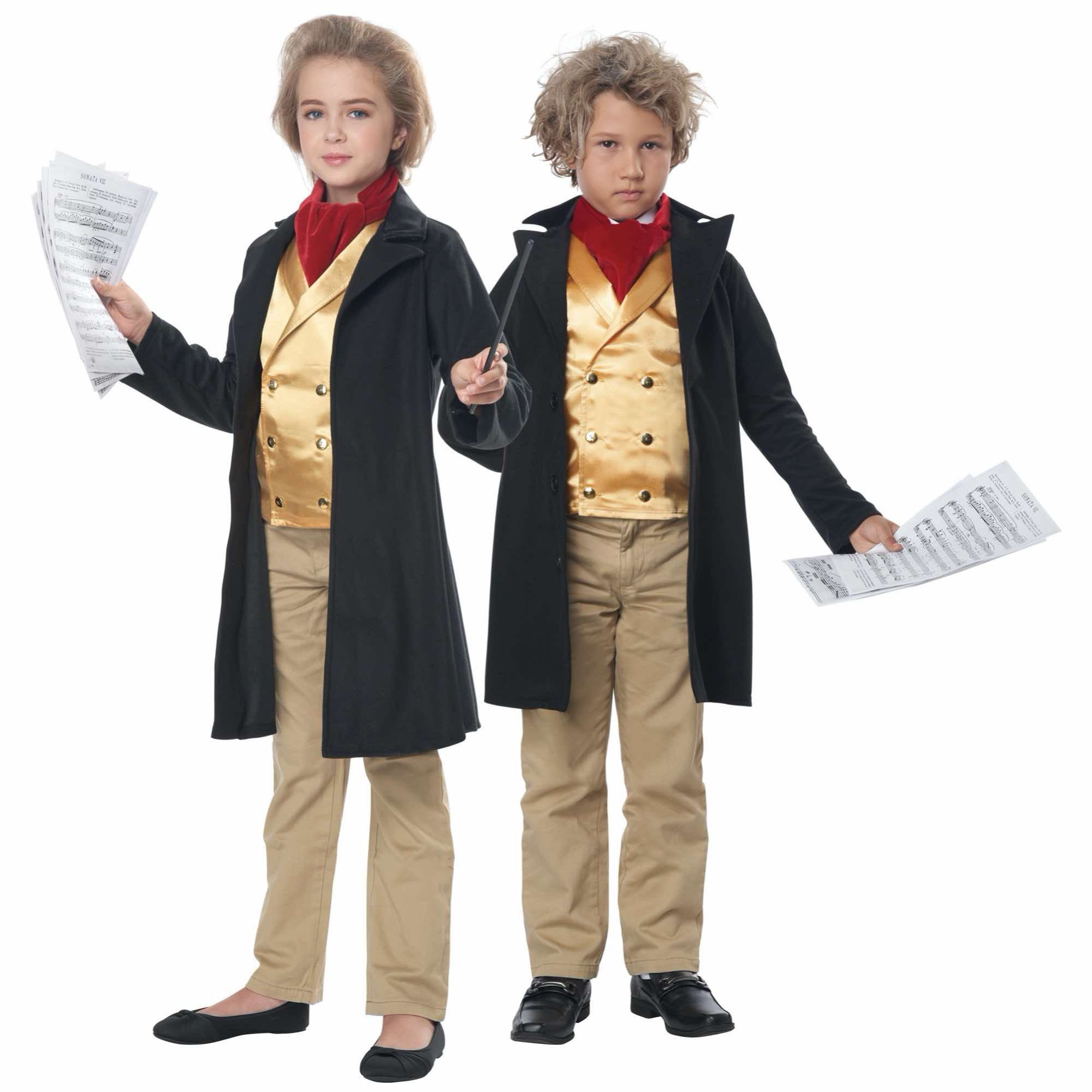 Famous Composer Pianist Beethoven Historical Book Week Girls Boys Costume