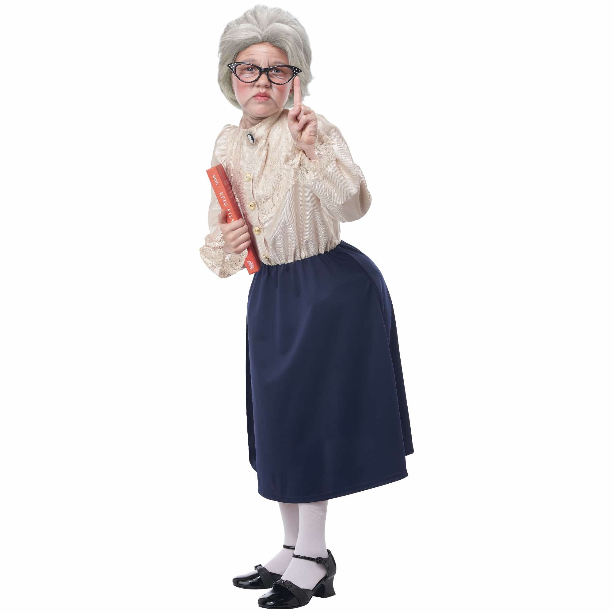 100 And Still A Boss Old Lady Granny Grandma Days School Child Girls Costume