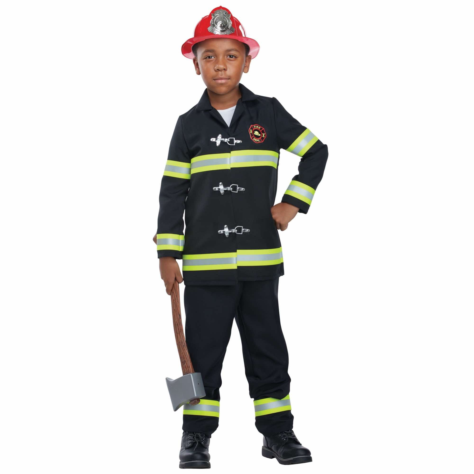 Junior Fire Chief Fireman Firefighter Rescuer Hero Book Week Boys Costume
