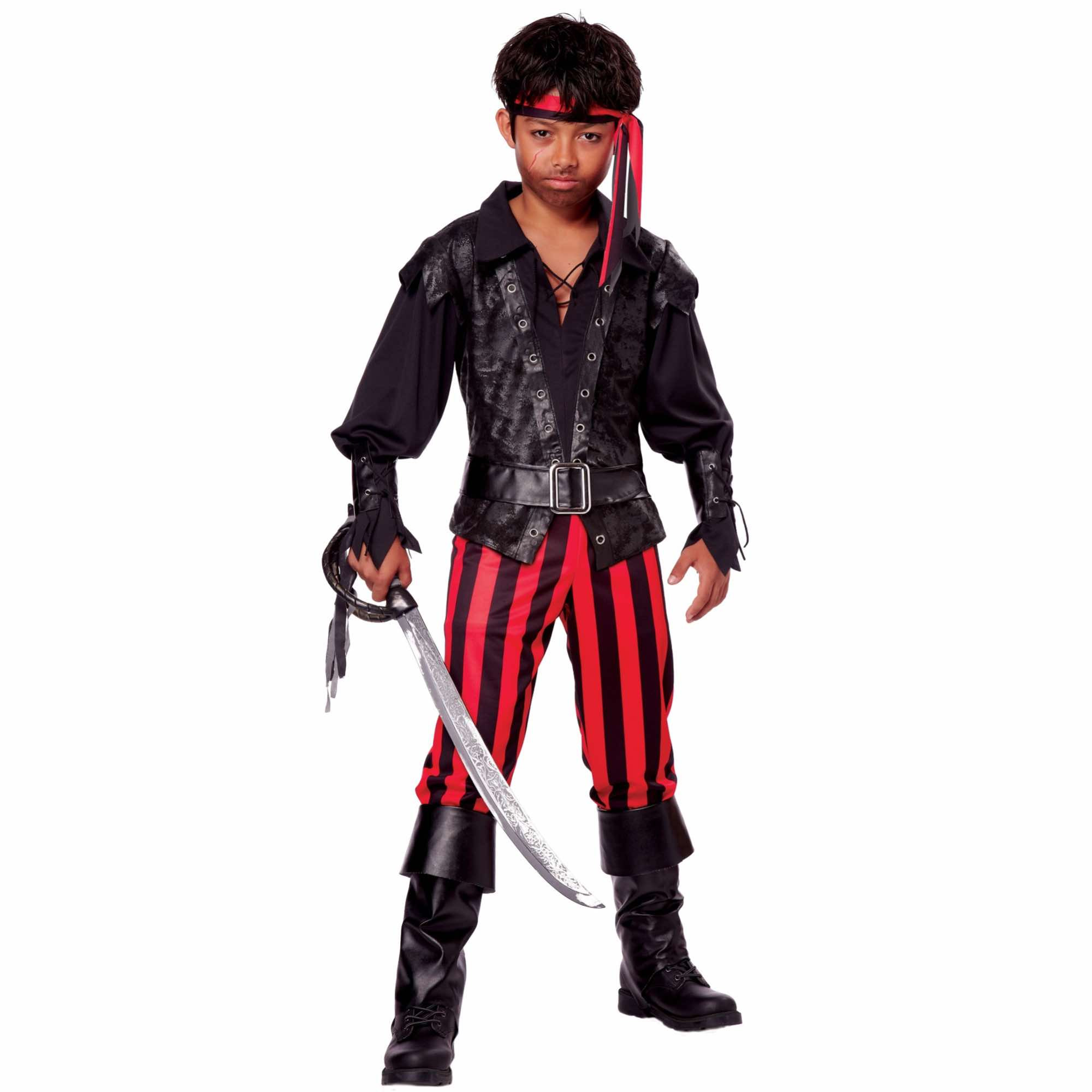 Briny Buccaneer Pirate Carribbean Captain Book Week Boys Costume