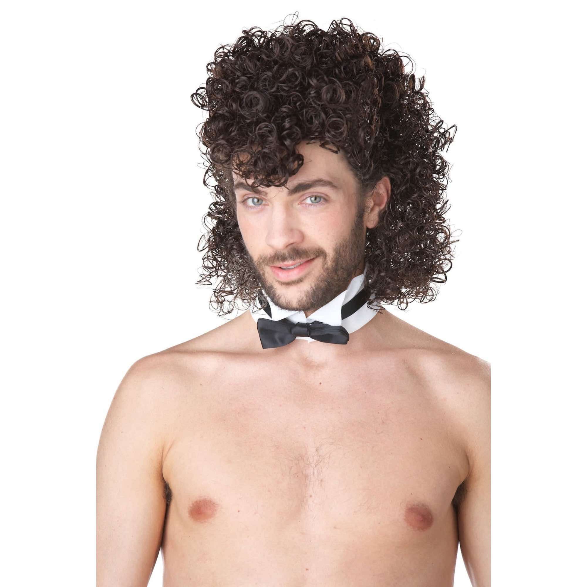 Girl's Night Out Male Dancer Stripper Gigolo Brown Men Costume Wig