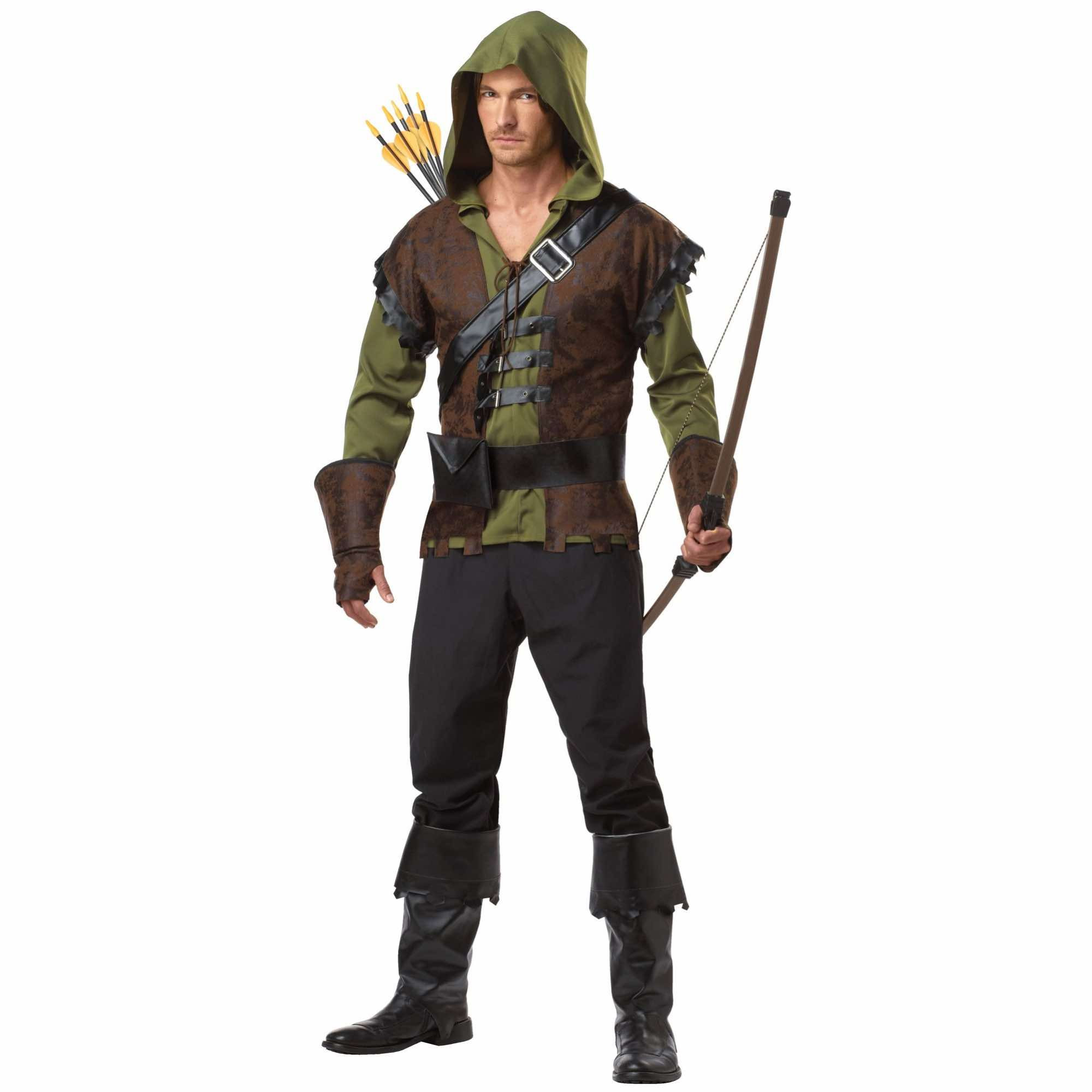Robin Hood Medieval Sherwood Archer Hero Thieves Warrior Men Costume