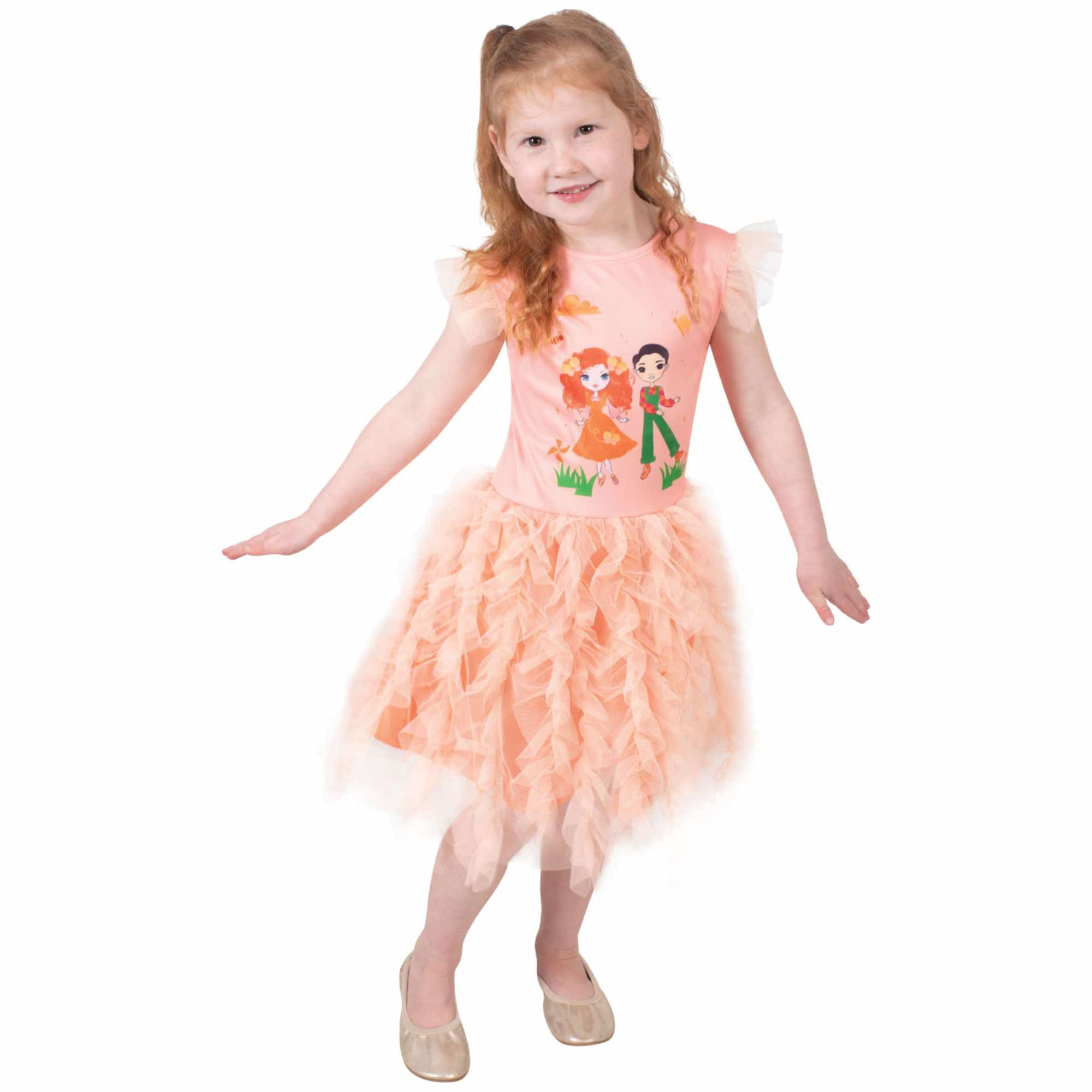Emma Memma And Elvin Melvin Deluxe Dress Book Week Child Girls Costume 3-5 Years