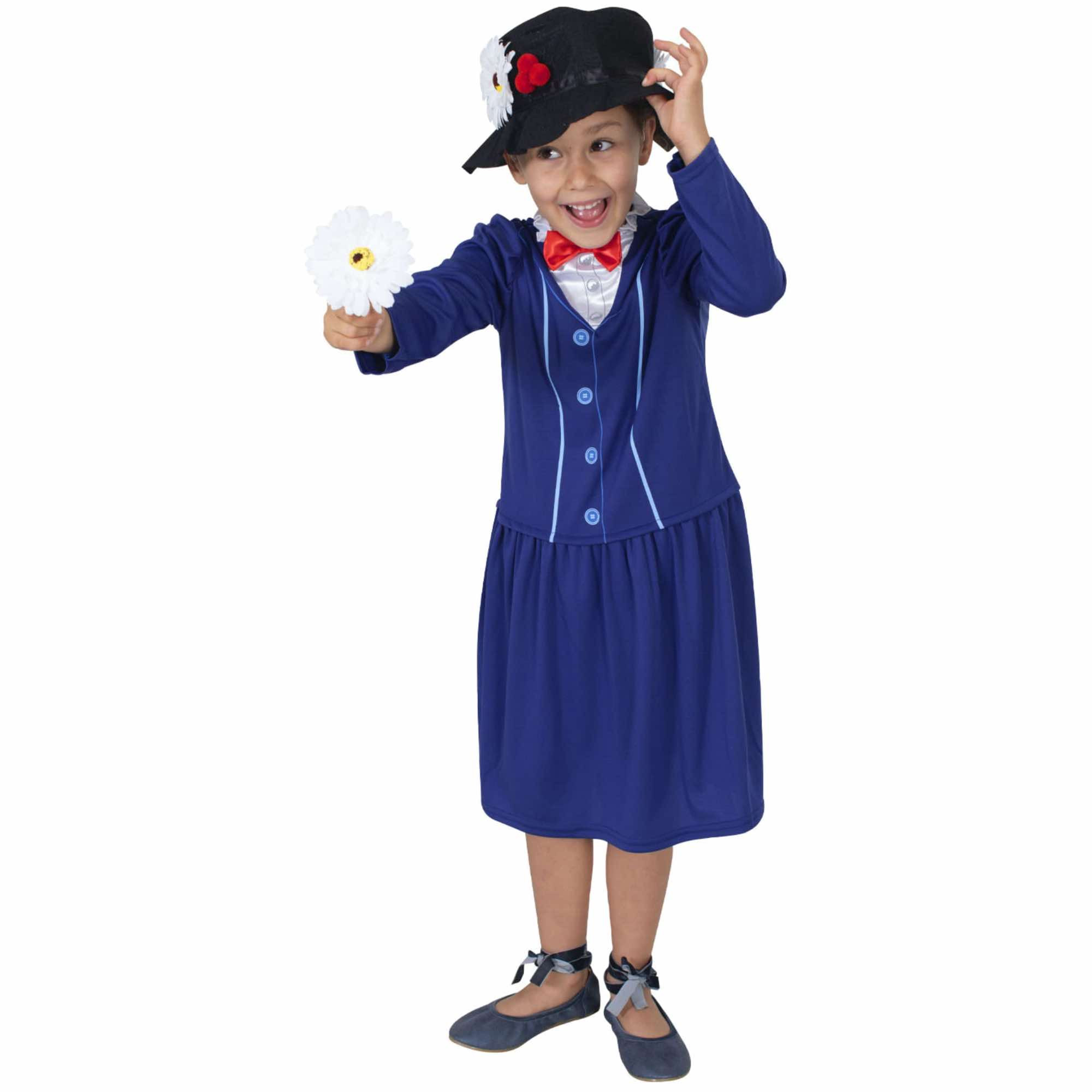 Mary Poppins Disney Magic Angelic Nanny Story Book Week Child Girls Costume