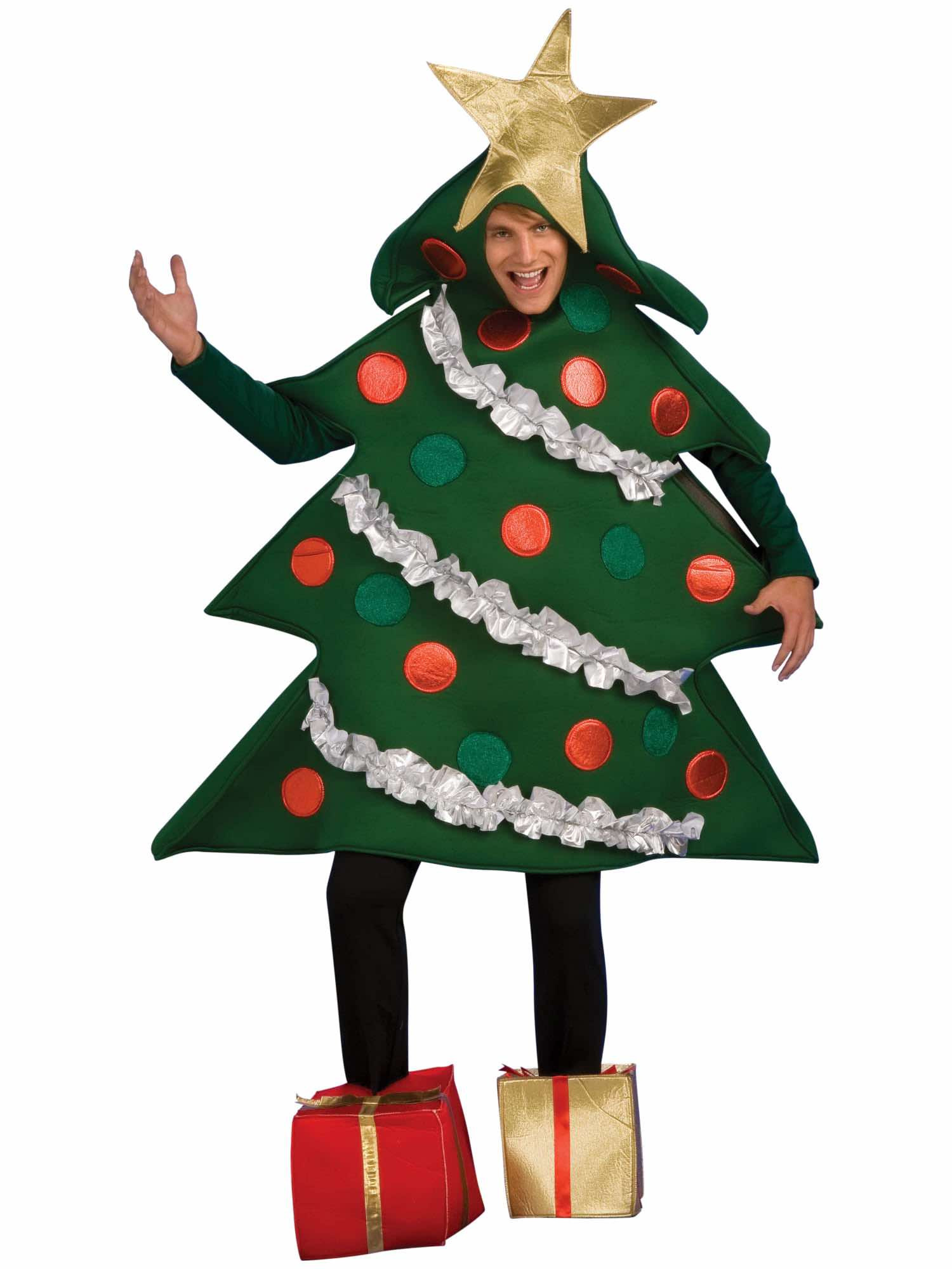 Christmas Tree Xmas Festival Plant Funny Adult Mens Costume STD