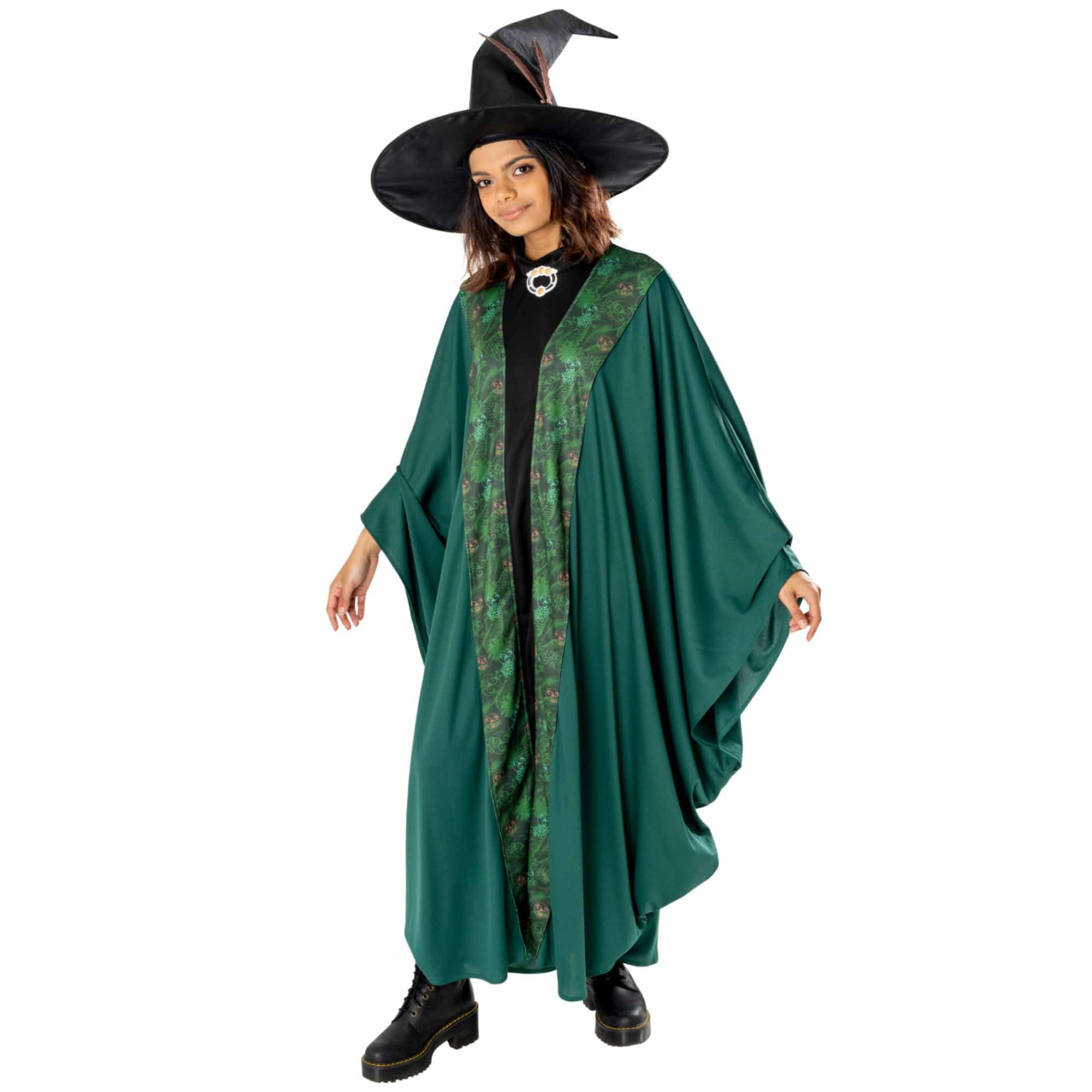 Professor Mcgonagall Harry Potter Book Week Adult Womens Costume Robe Hat