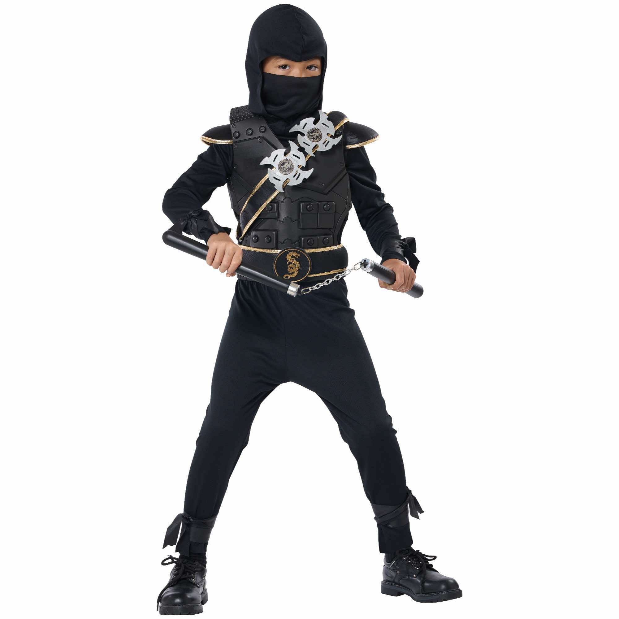 Elite Ninja Japanese Warrior Fighter Book Week Child Boys Costume