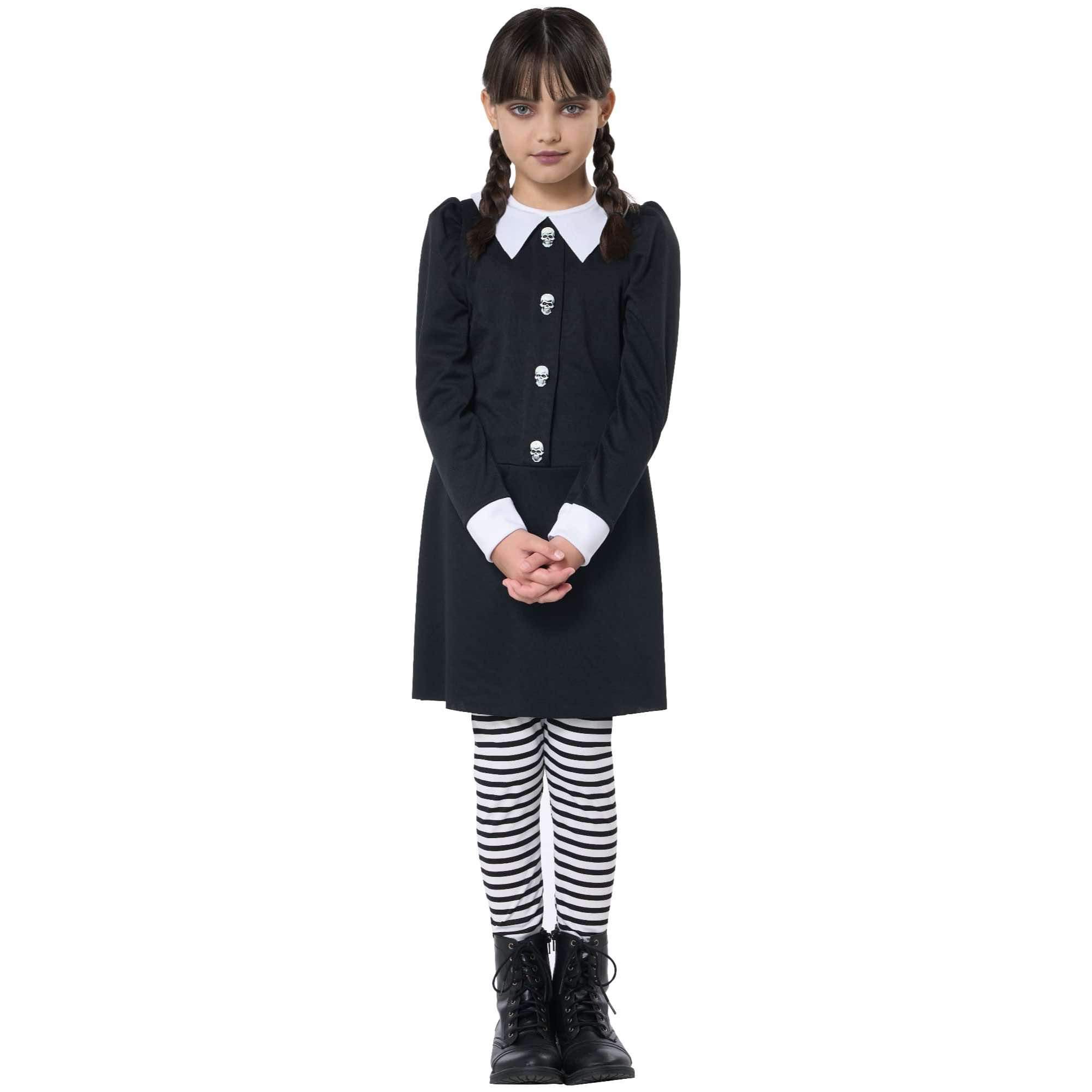Dreadful Daughter Wednesday Magic Horror Movie Halloween Child Girls Costume