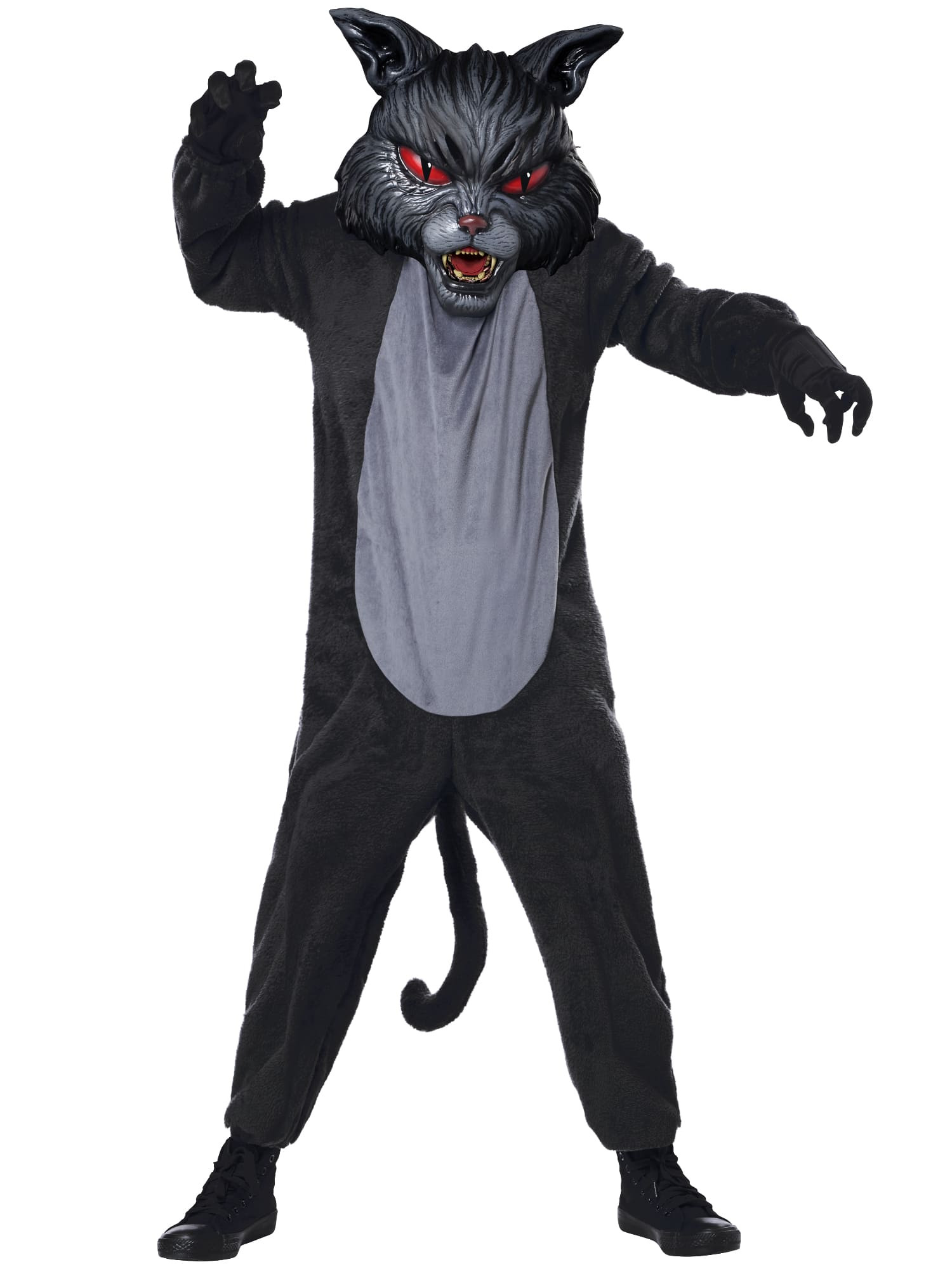Cat Fight Evil Scary Horror Monster Wild Beast Halloween Child Boys Costume