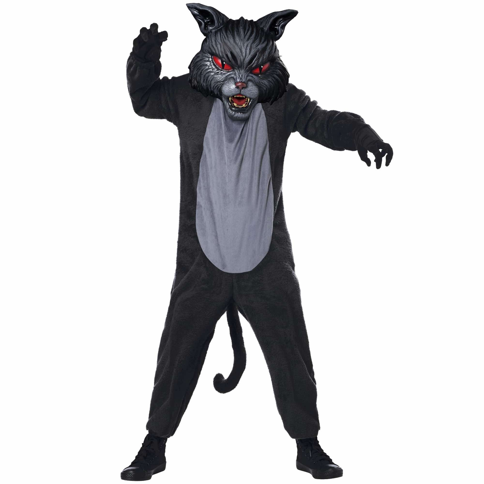 Cat Fight Evil Scary Horror Monster Wild Beast Halloween Child Boys Costume