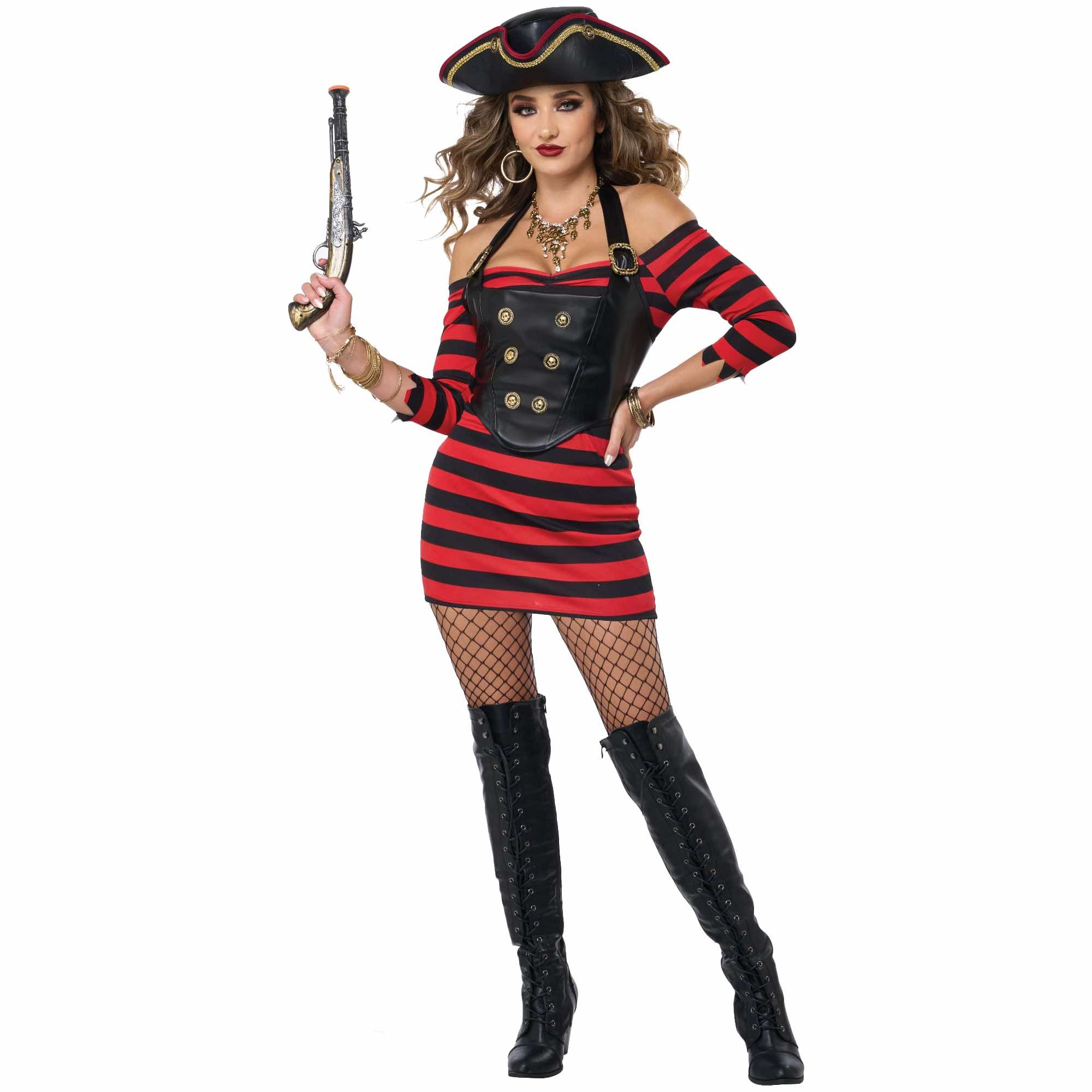 Playful Pirate Buccaneer Swashbuckler Caribbean Wench Adult Womens Costume