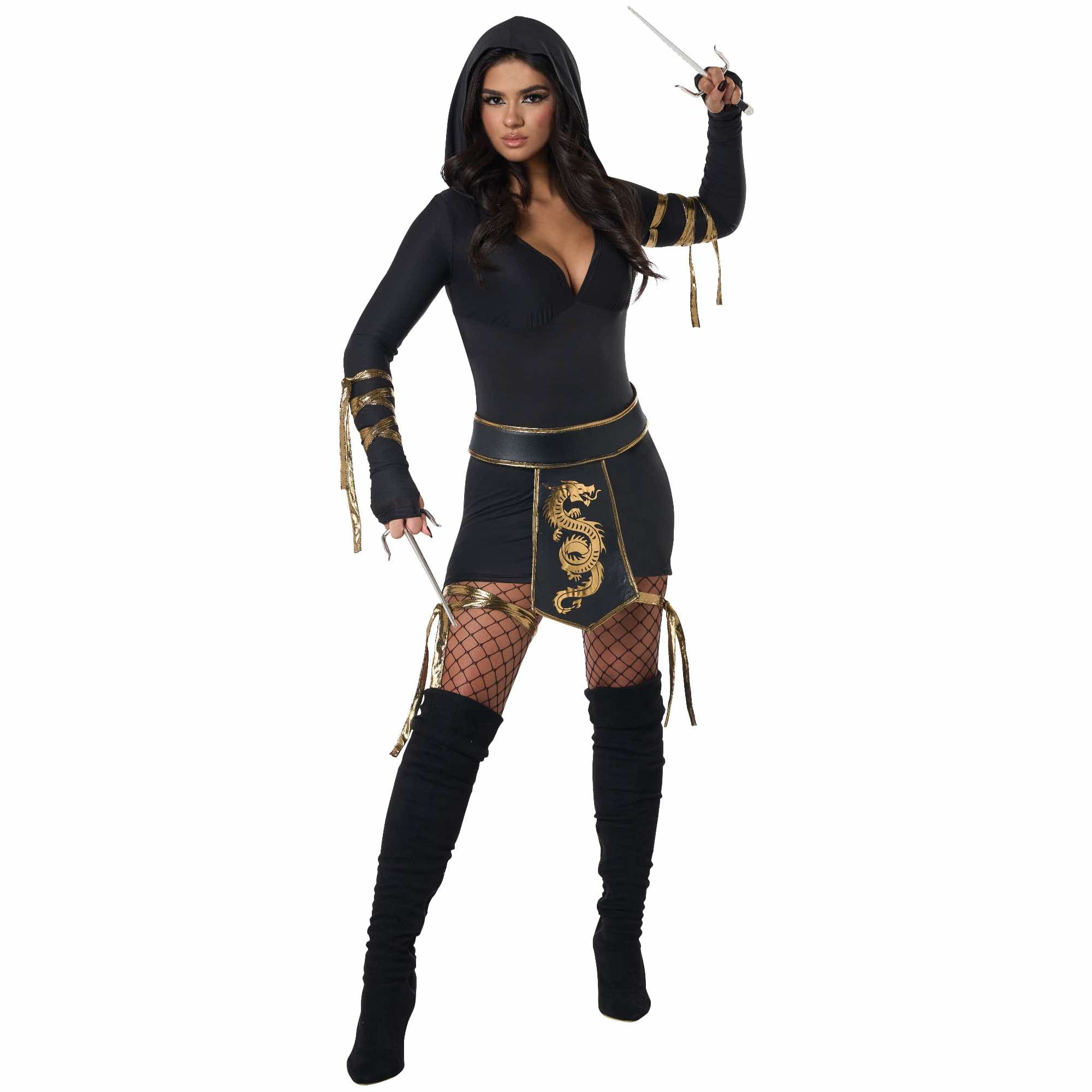 Im Just Slayin Stealth Ninja Japanese Warrior Adult Womens Costume
