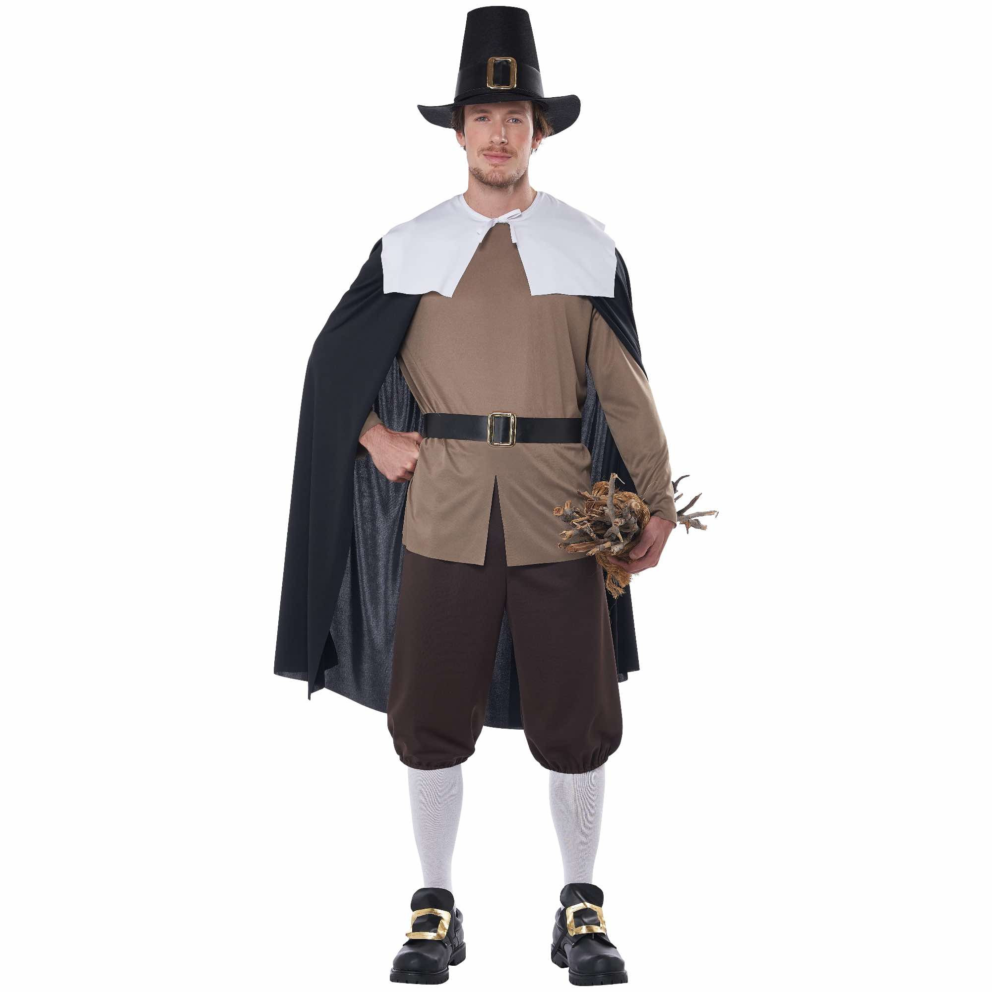 Mayflower Pilgrim Thanksgiving Colonial Pioneer Olden Day Adult Mens Costume