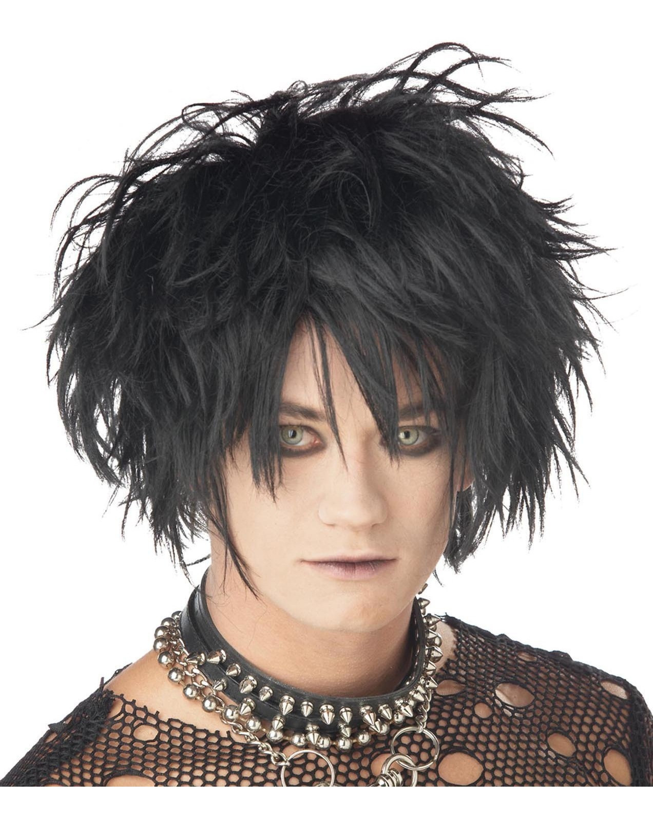 Midnight Fiend Punk Rock Vampire Twilight Costume Men Wig