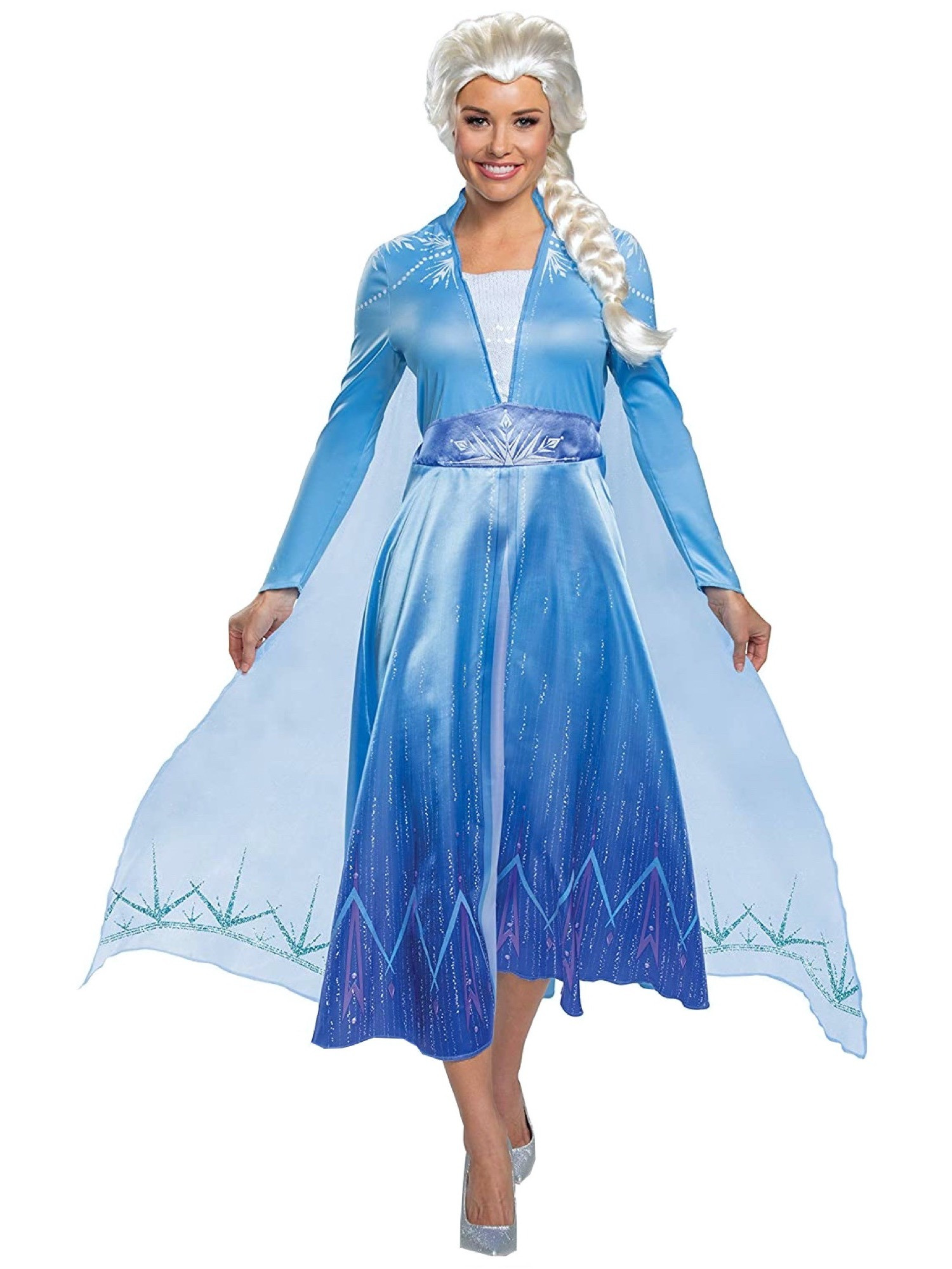 Elsa Deluxe Disney Frozen 2 Snow Queen Movie Book Week Adult Womens Costume