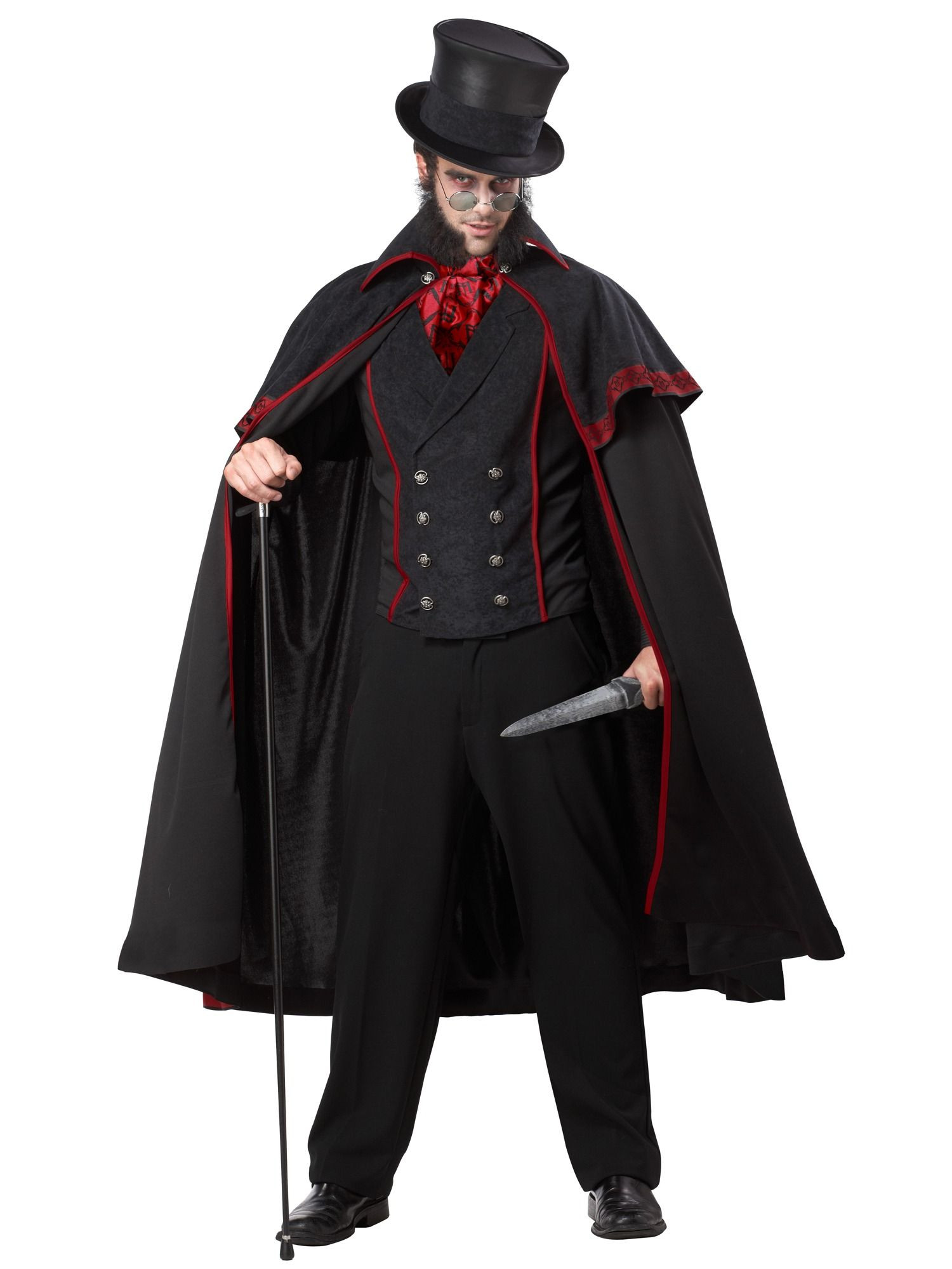 Jack The Ripper Victorian Vampire English Horror Killer Murder Mens Costume