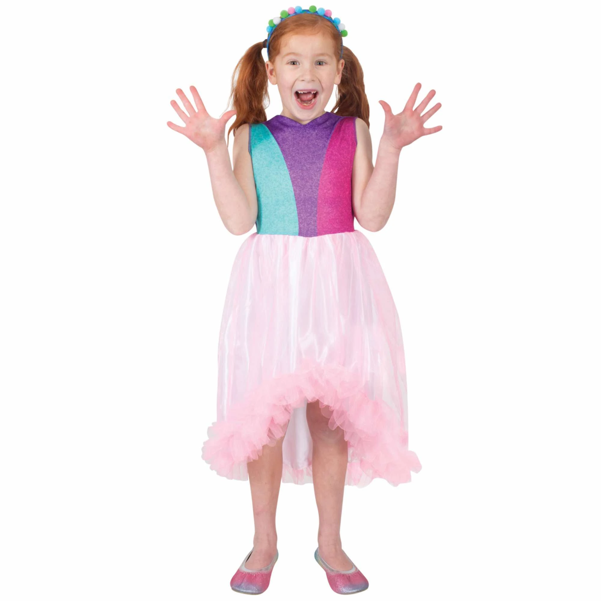 Poppy Trolls Band Together Girls Costume 4-6 Years