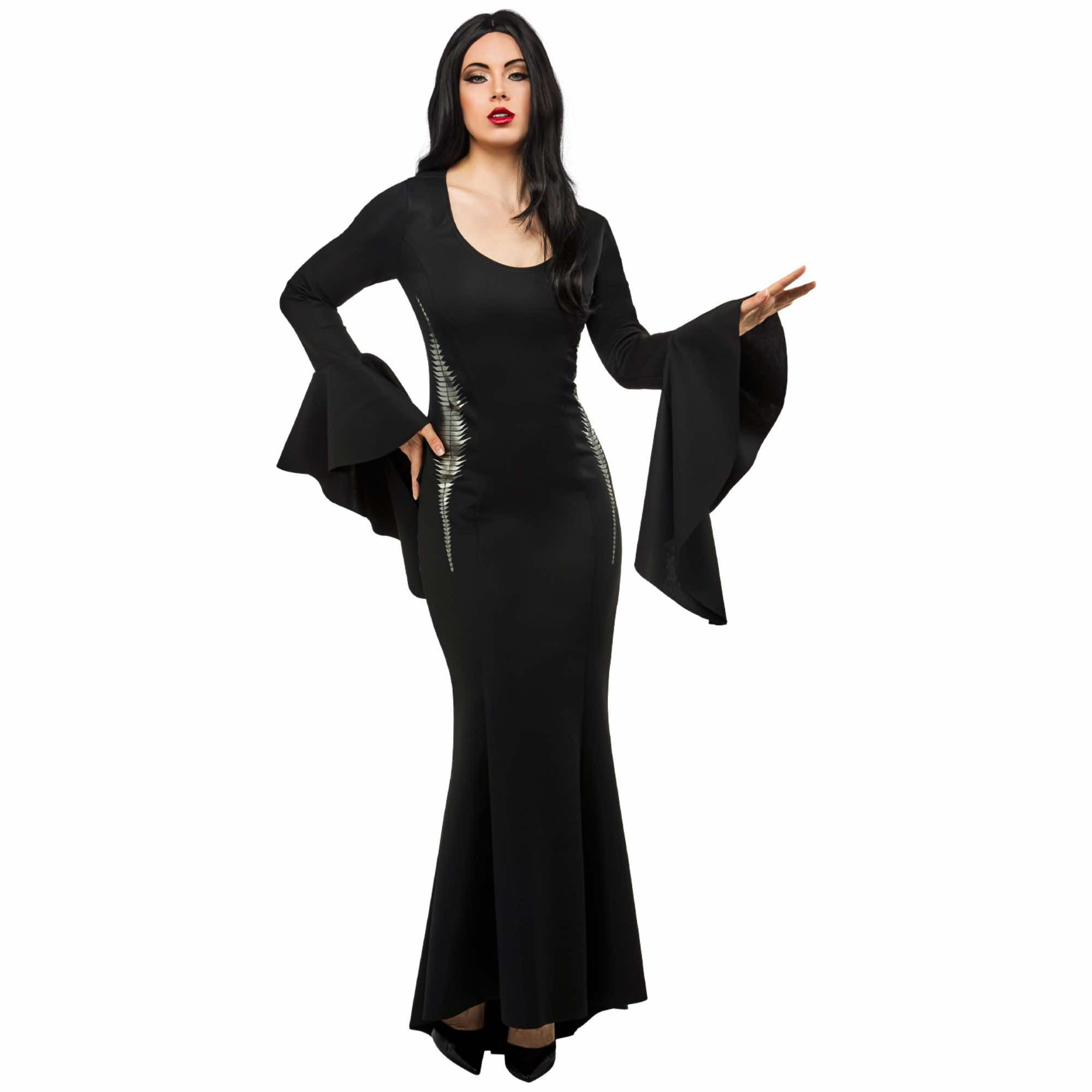 Morticia Addams Deluxe Wednesday Movie Womens Costume