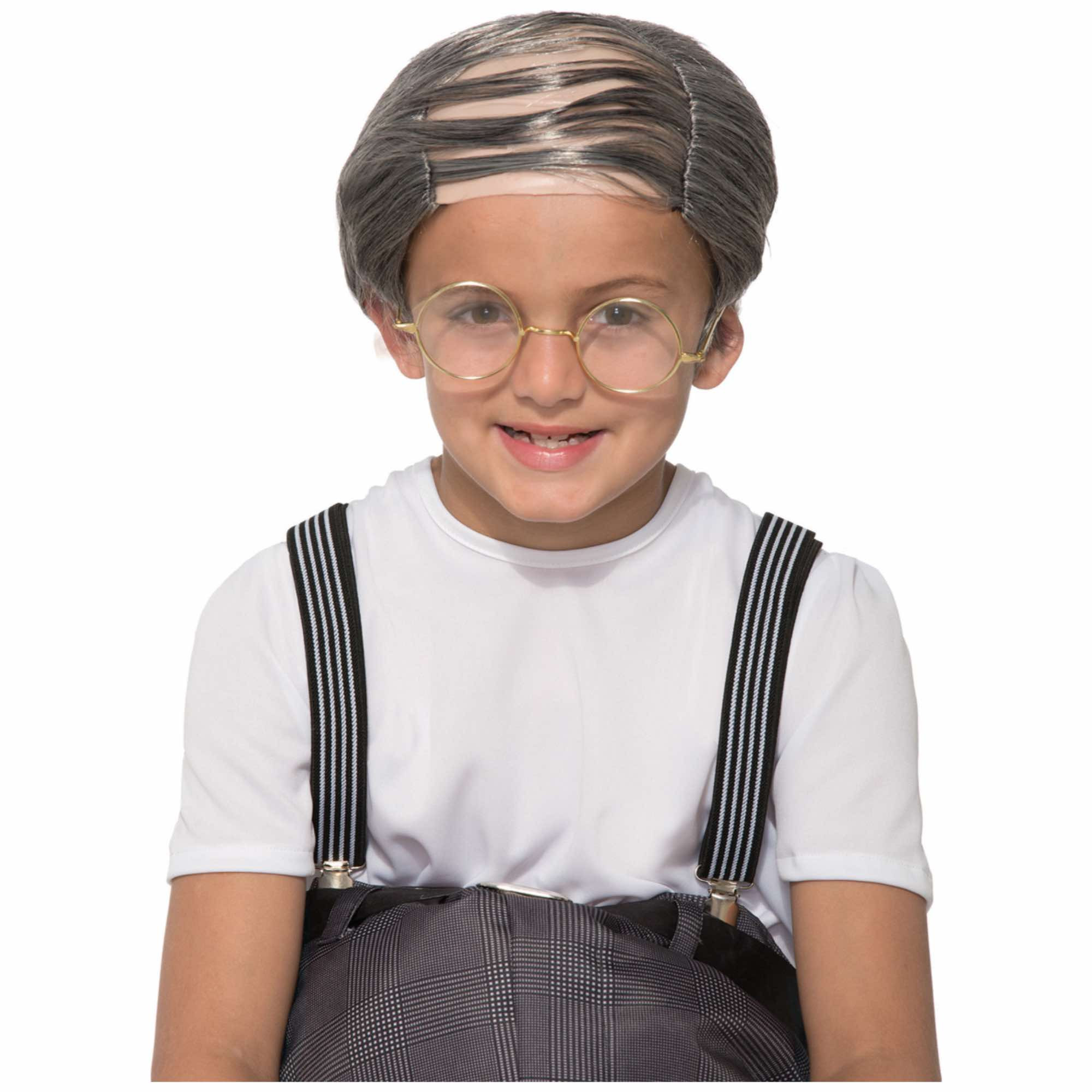 Uncle Bert Old Man Boys Comb Over Wig