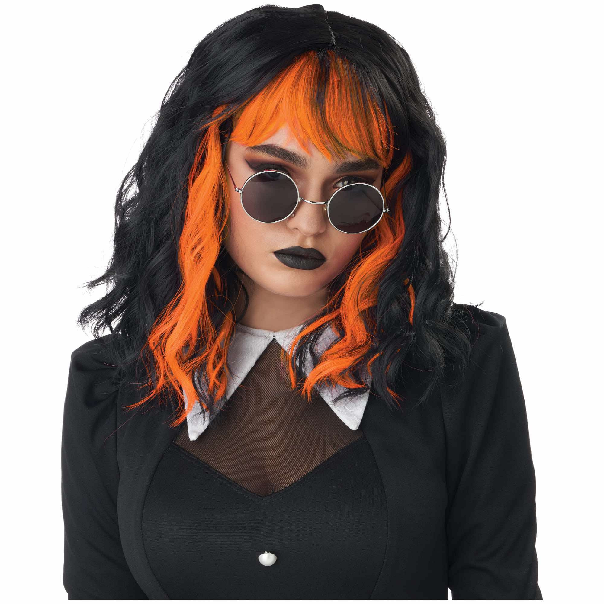 Cute N Crafty 90s Grunge Orange Highlights Women Wig
