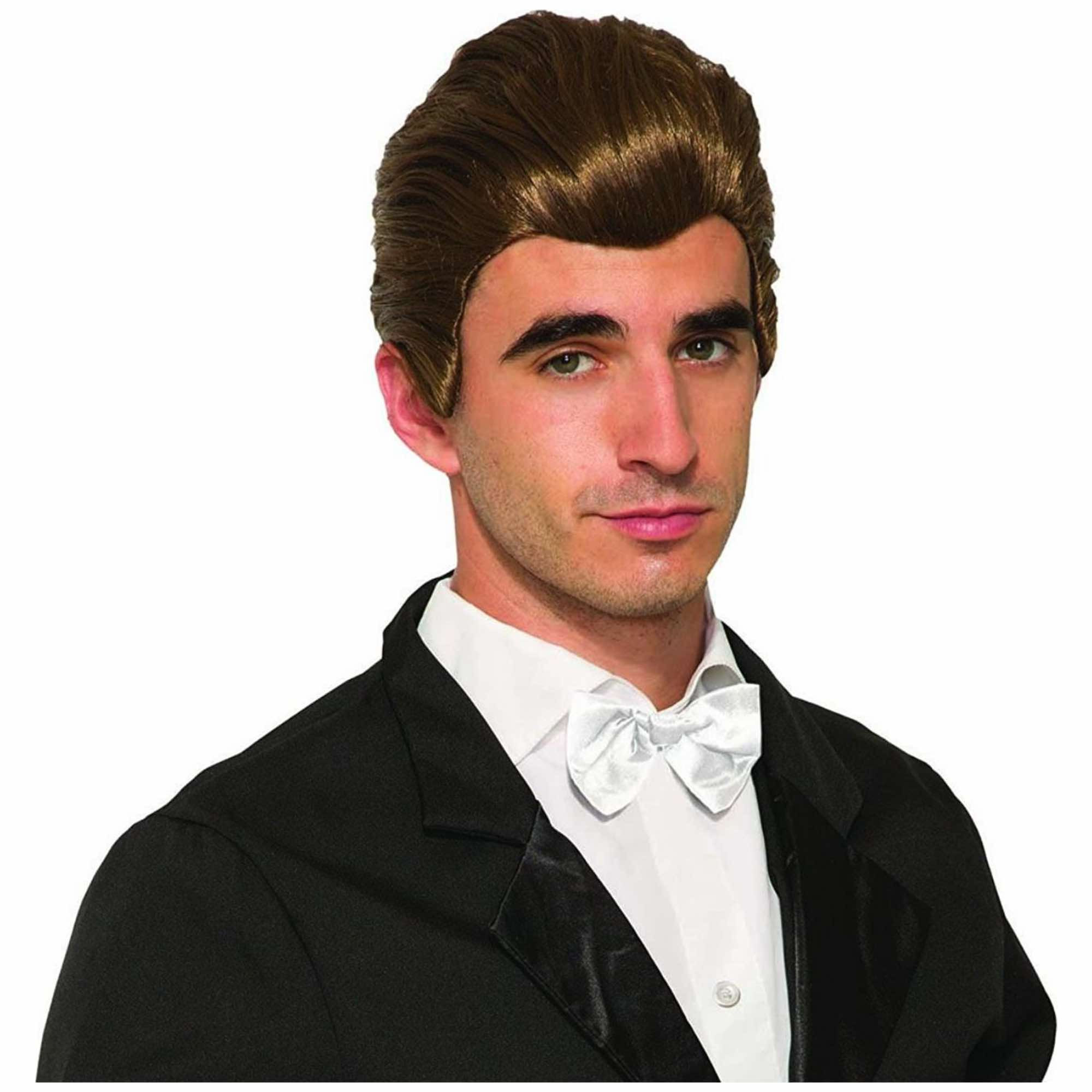 The Man Greaser 50s Brown Mens Wig