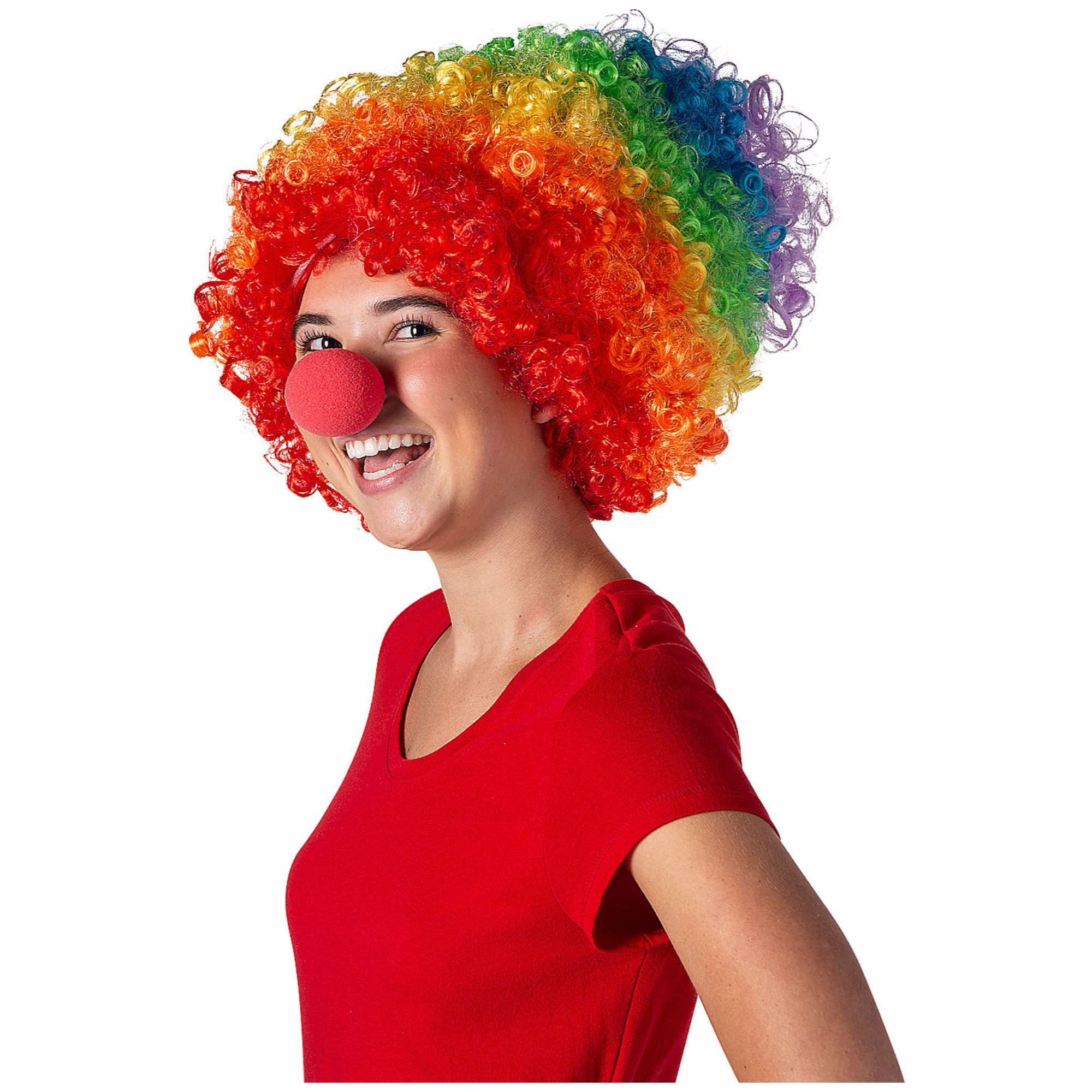 Mega Clown Rainbow Adult Unisex Wig