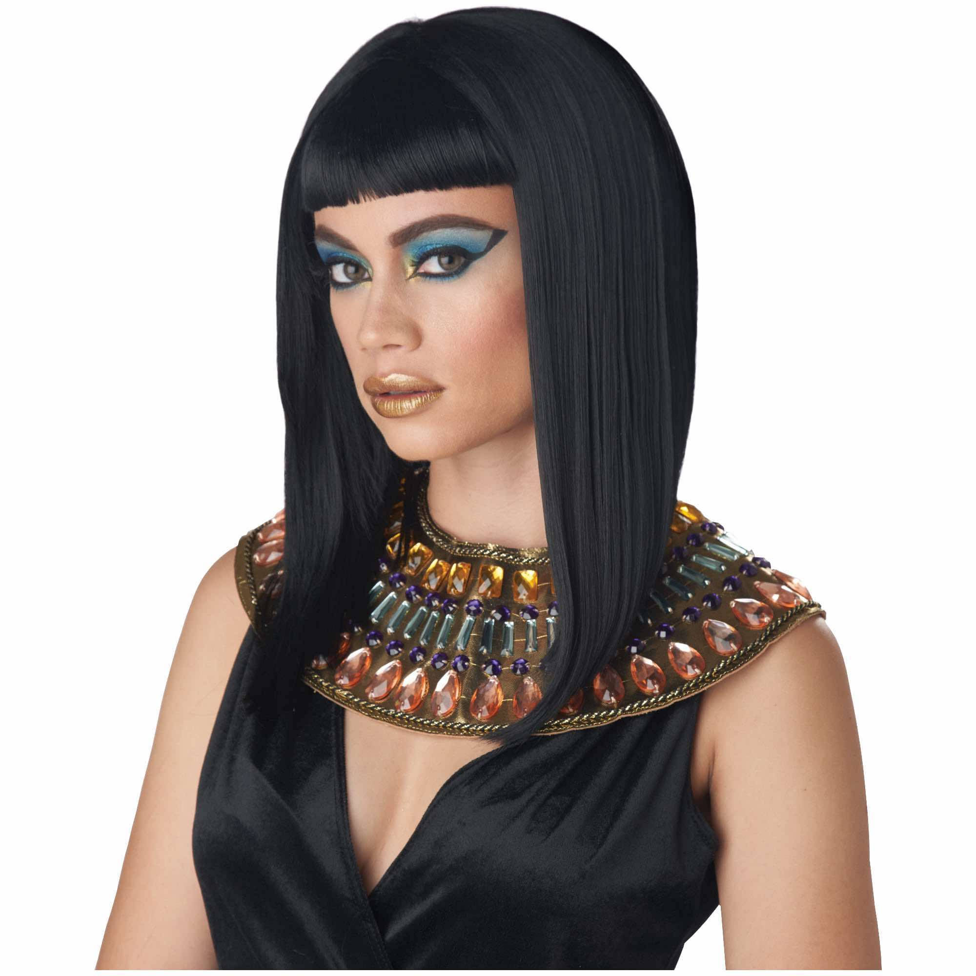 Angular Egyptian Cleopatra Black Bob Womens Wig