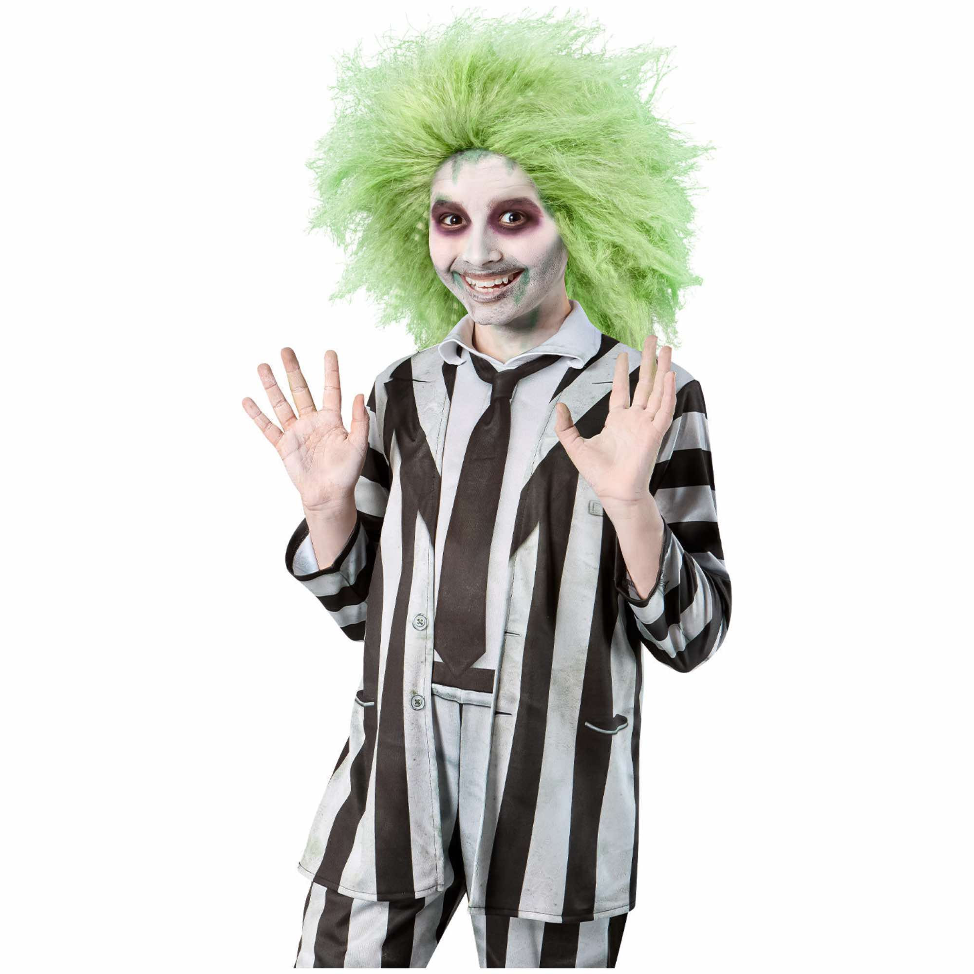 Beetlejuice Costume Wig Green Boys Wig