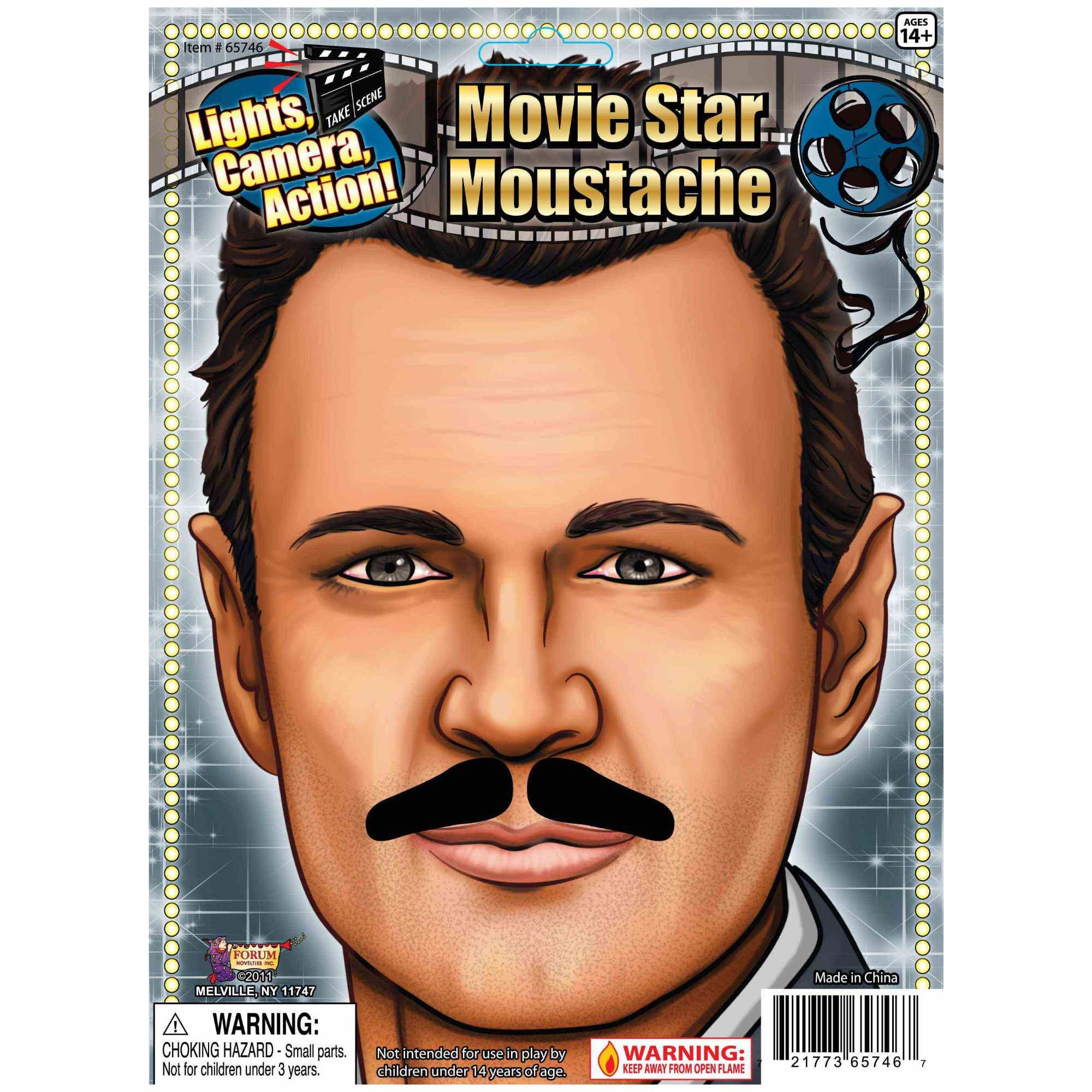 Movie Star Vintage 20s Black Mens Moustache
