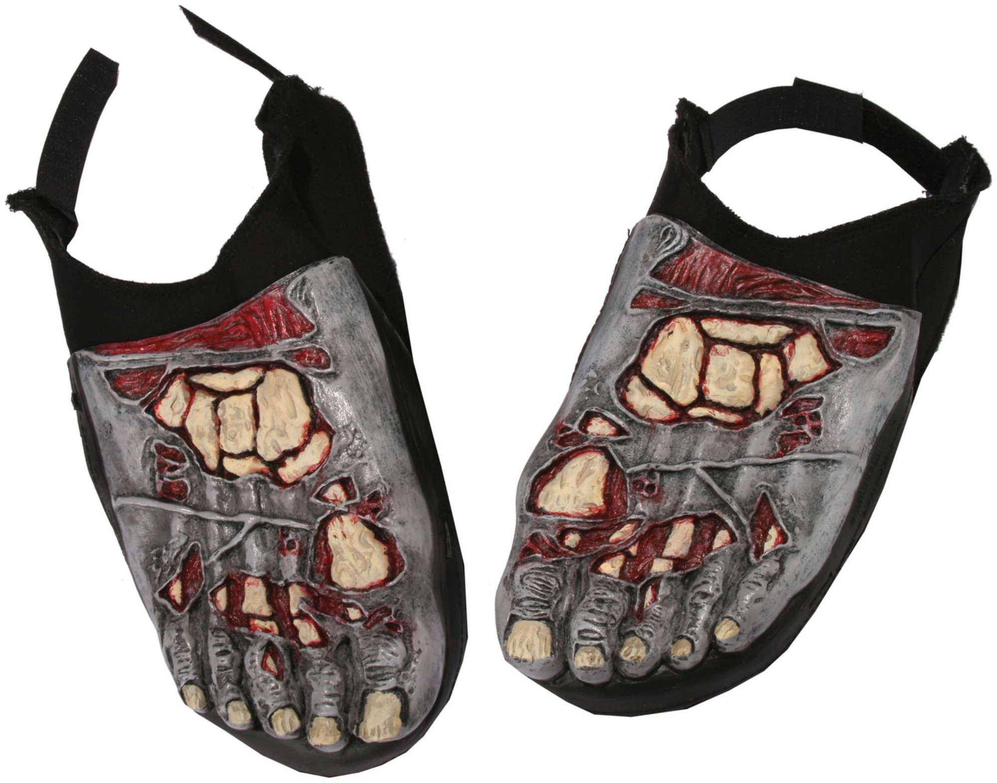 Zombie Horror Mens Foot Covers Flesh Feet