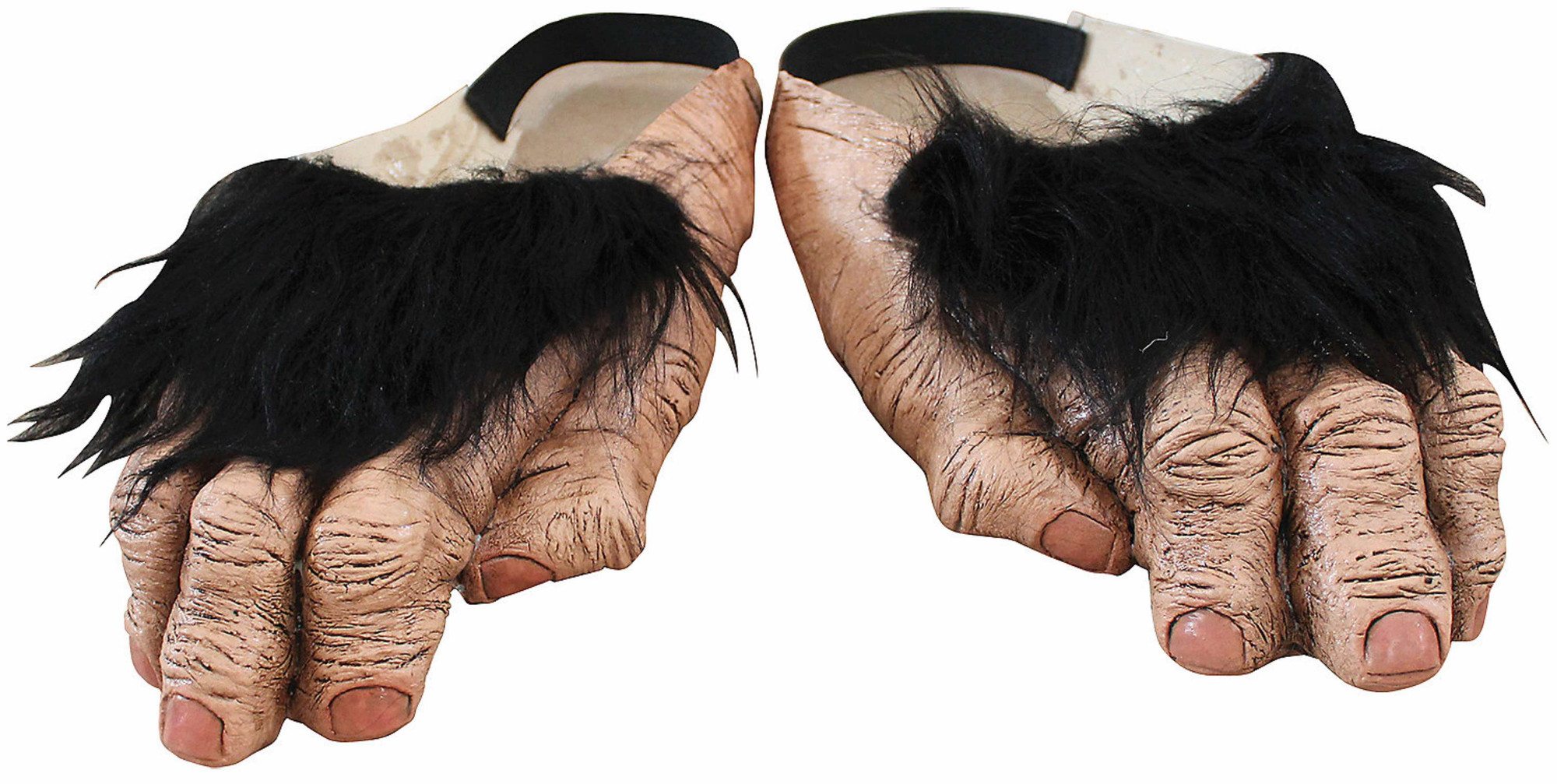 Chimpanzee Animal Brown Latex Realistic Mens Foot Covers Feet