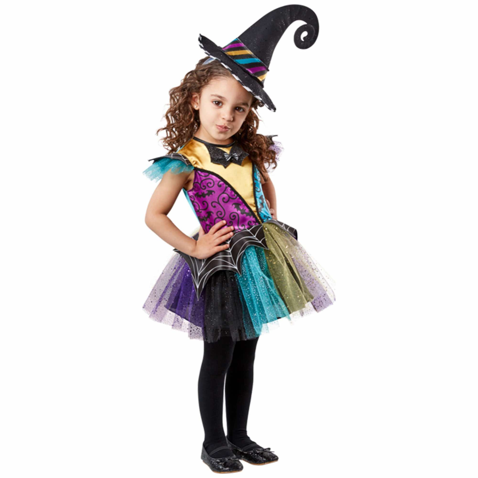 Patchwork Witch Toddler Girls Costume 4-5 Years