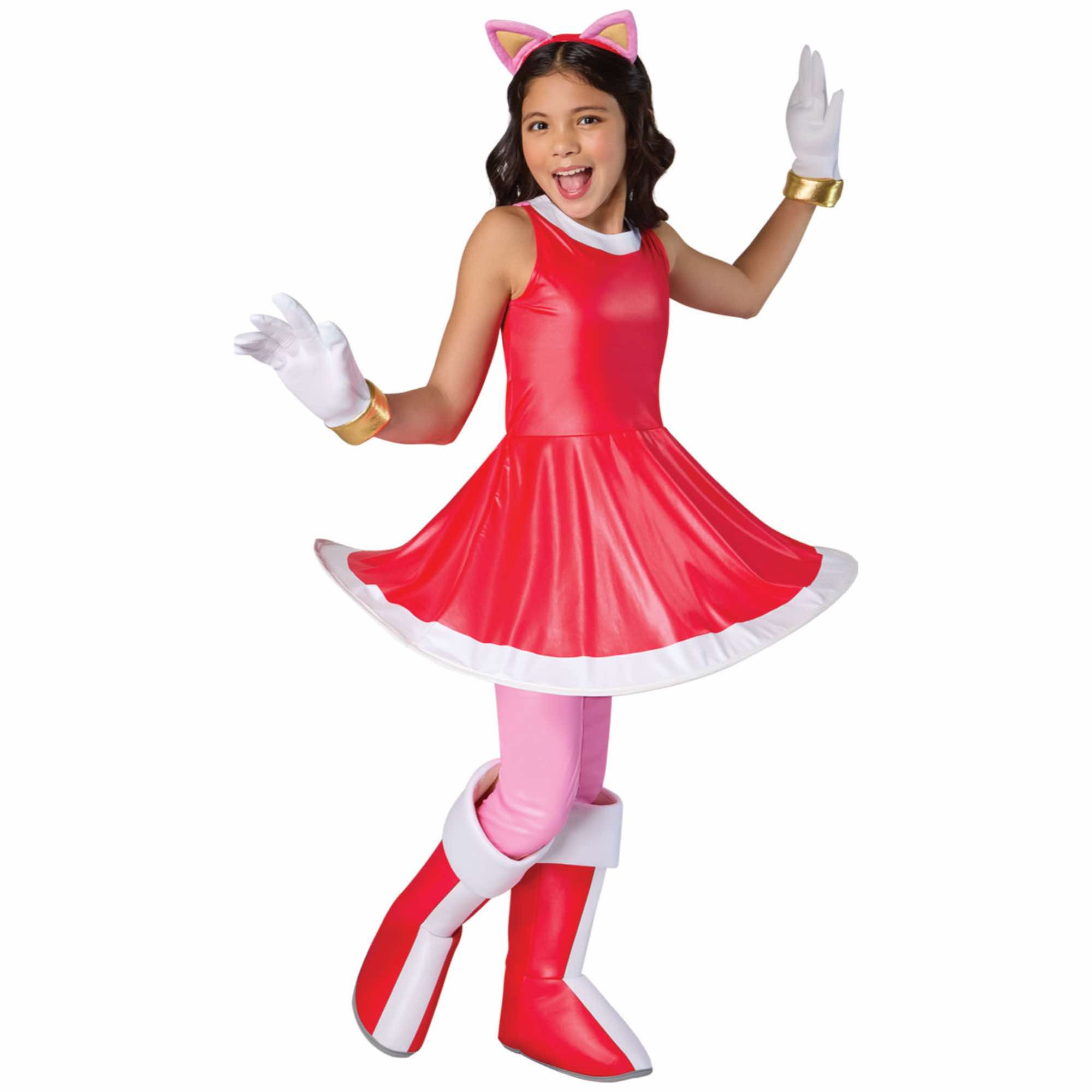 Amy Rose Deluxe Sonic The Hedgehog Girls Costume