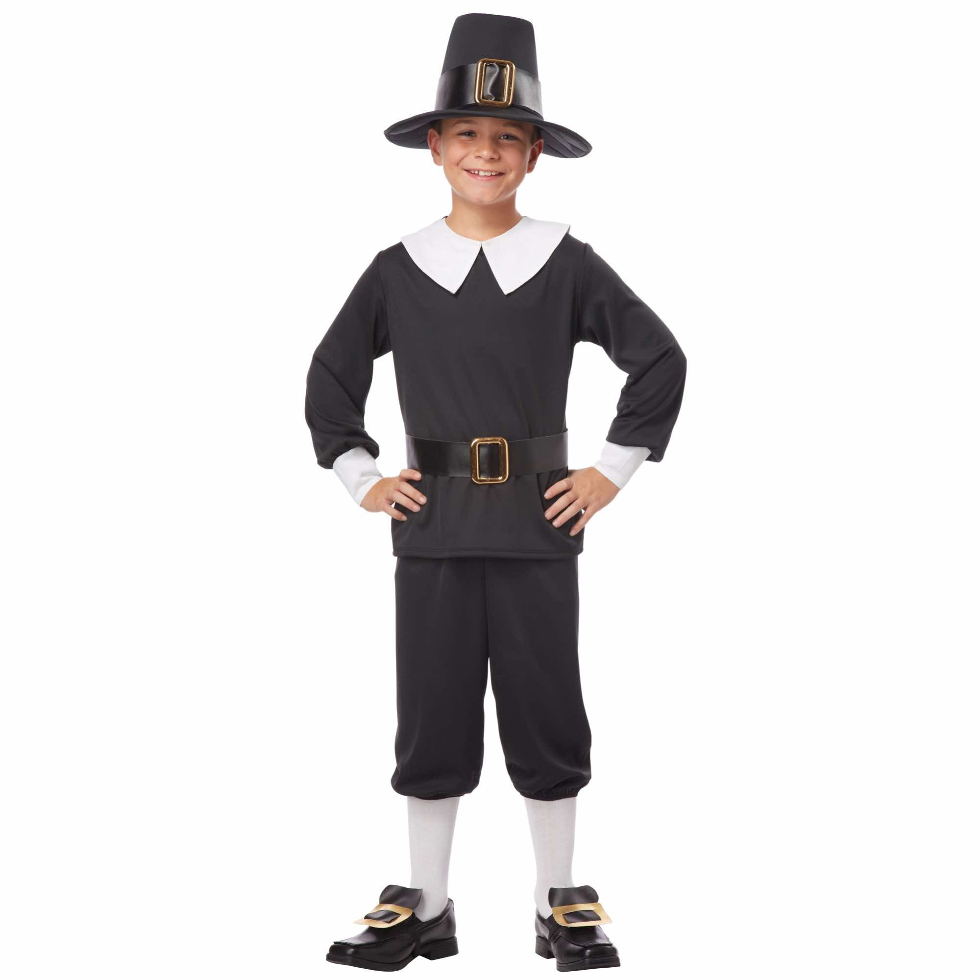 Pilgrim Boy Colonial Olden Day Pioneer Victorian Book Week Boys Costume