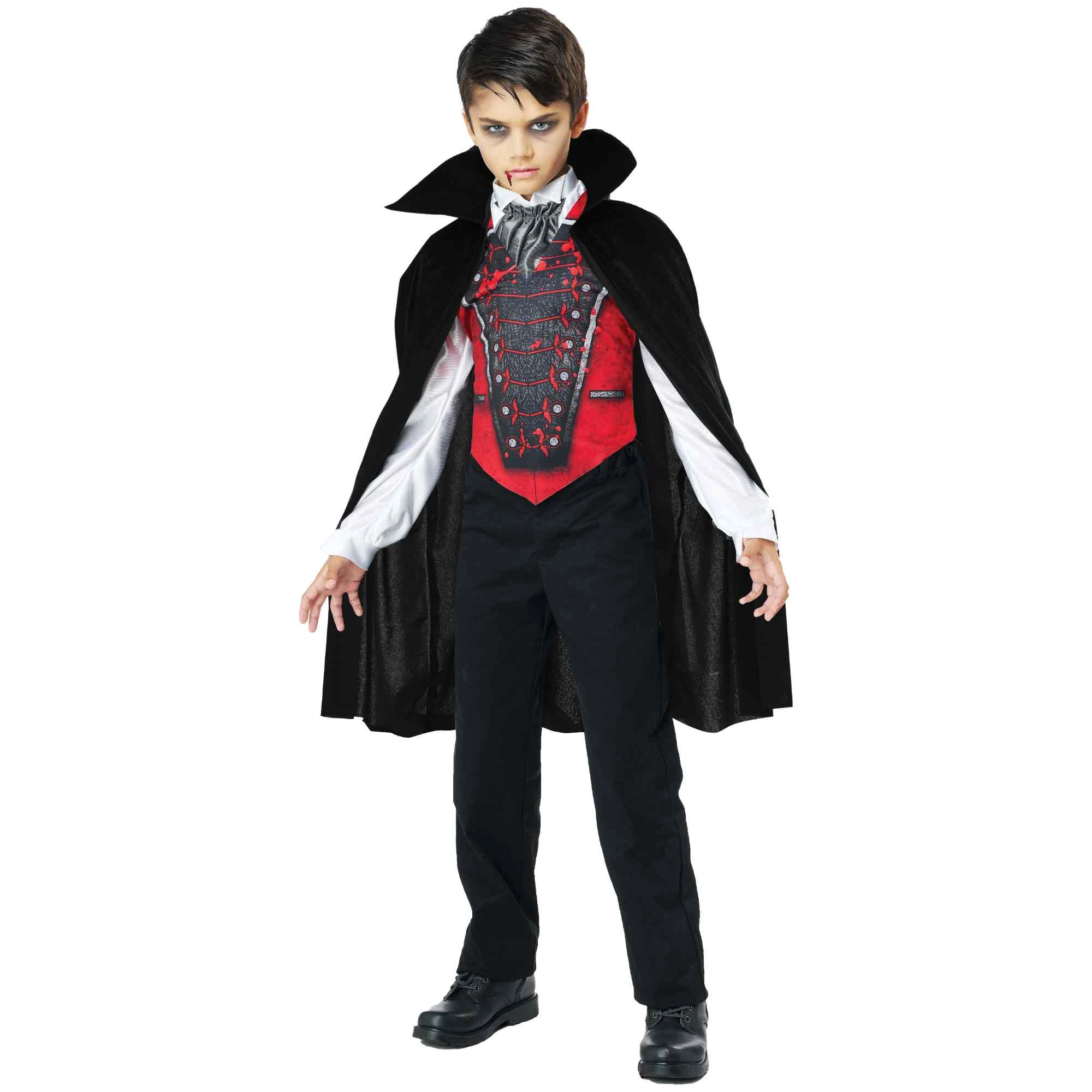 Coffin Vest Count Vampire Boys Costume