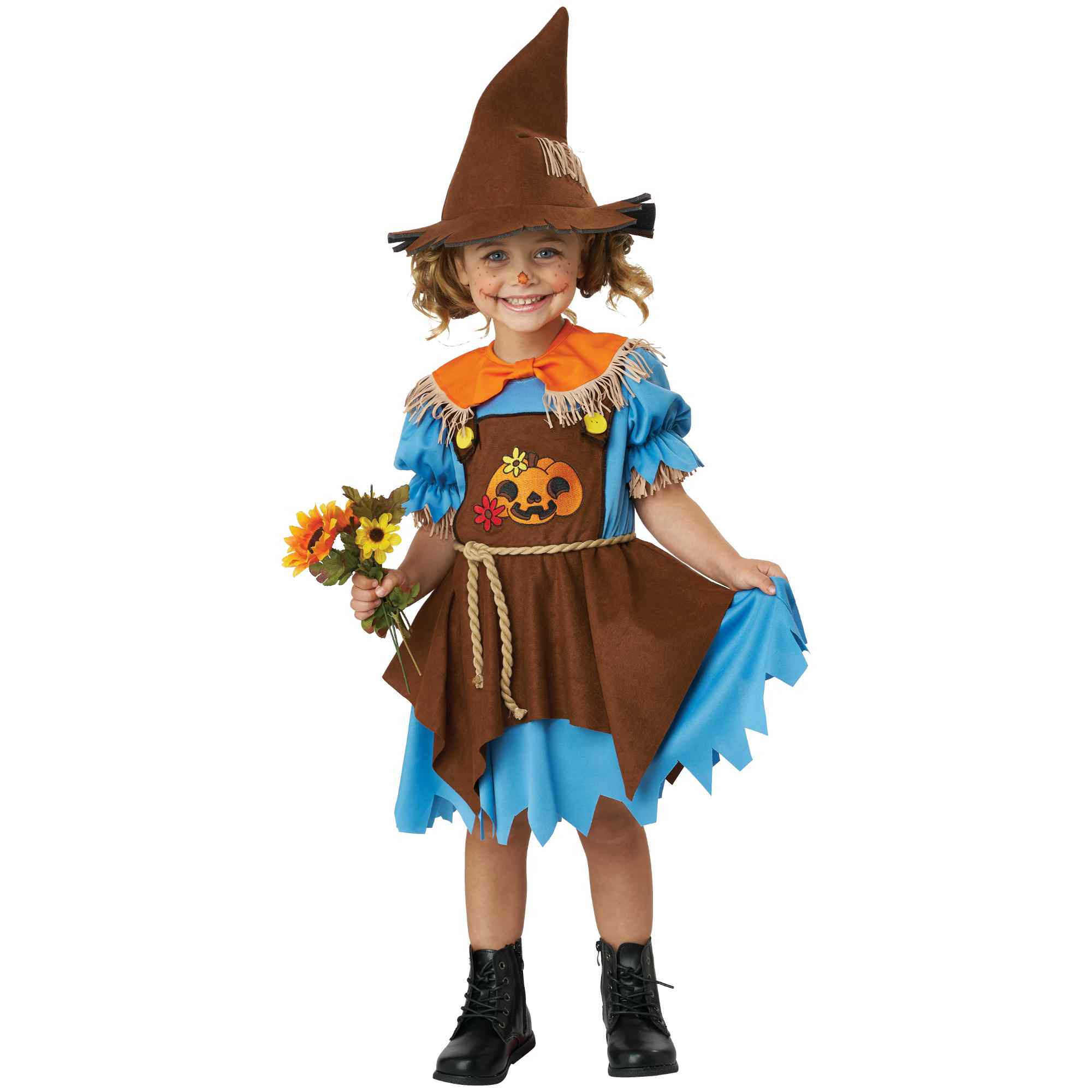 Happy Harvest Scarecrow Toddler Girls Costume