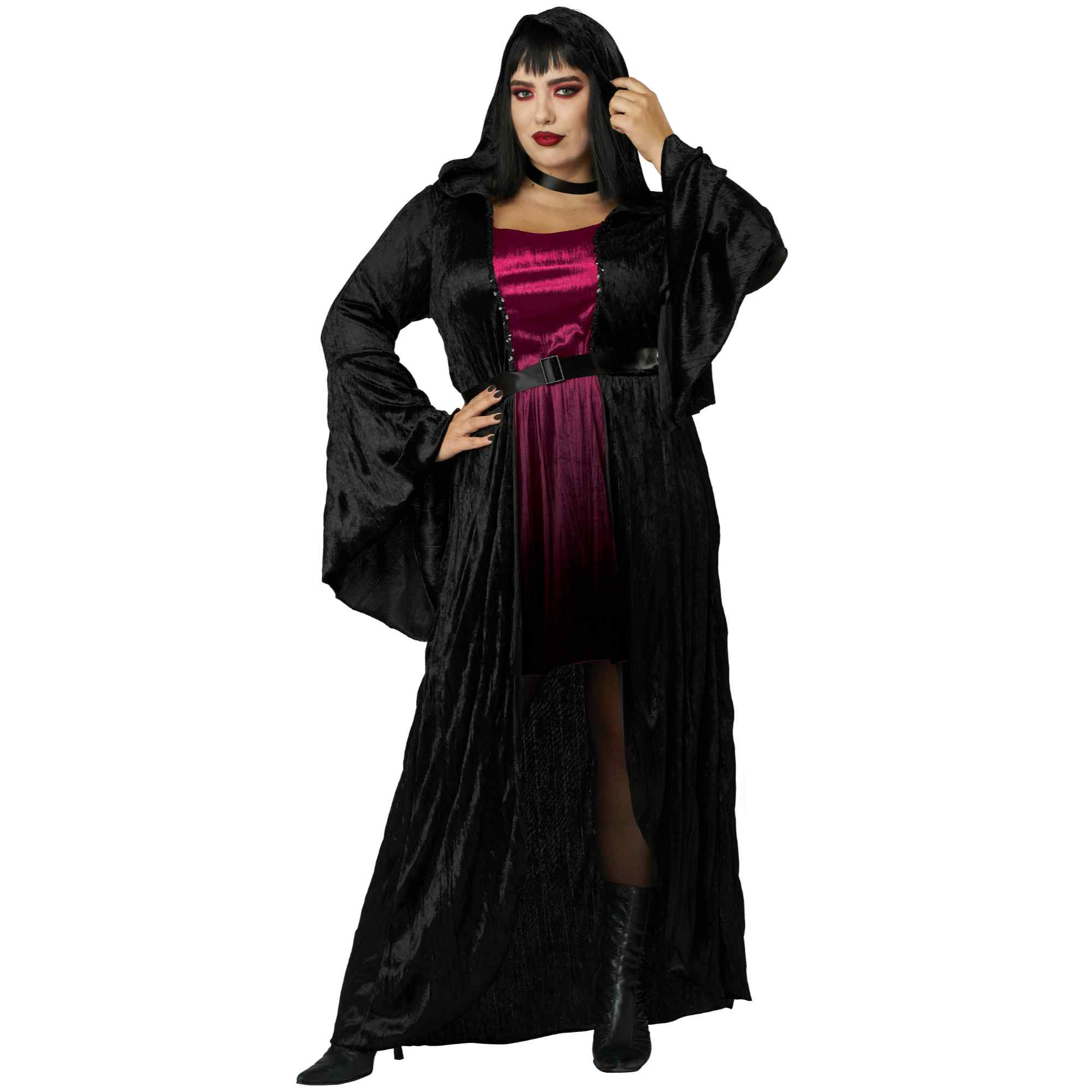 Hooded Vampire Womens Costume Plus