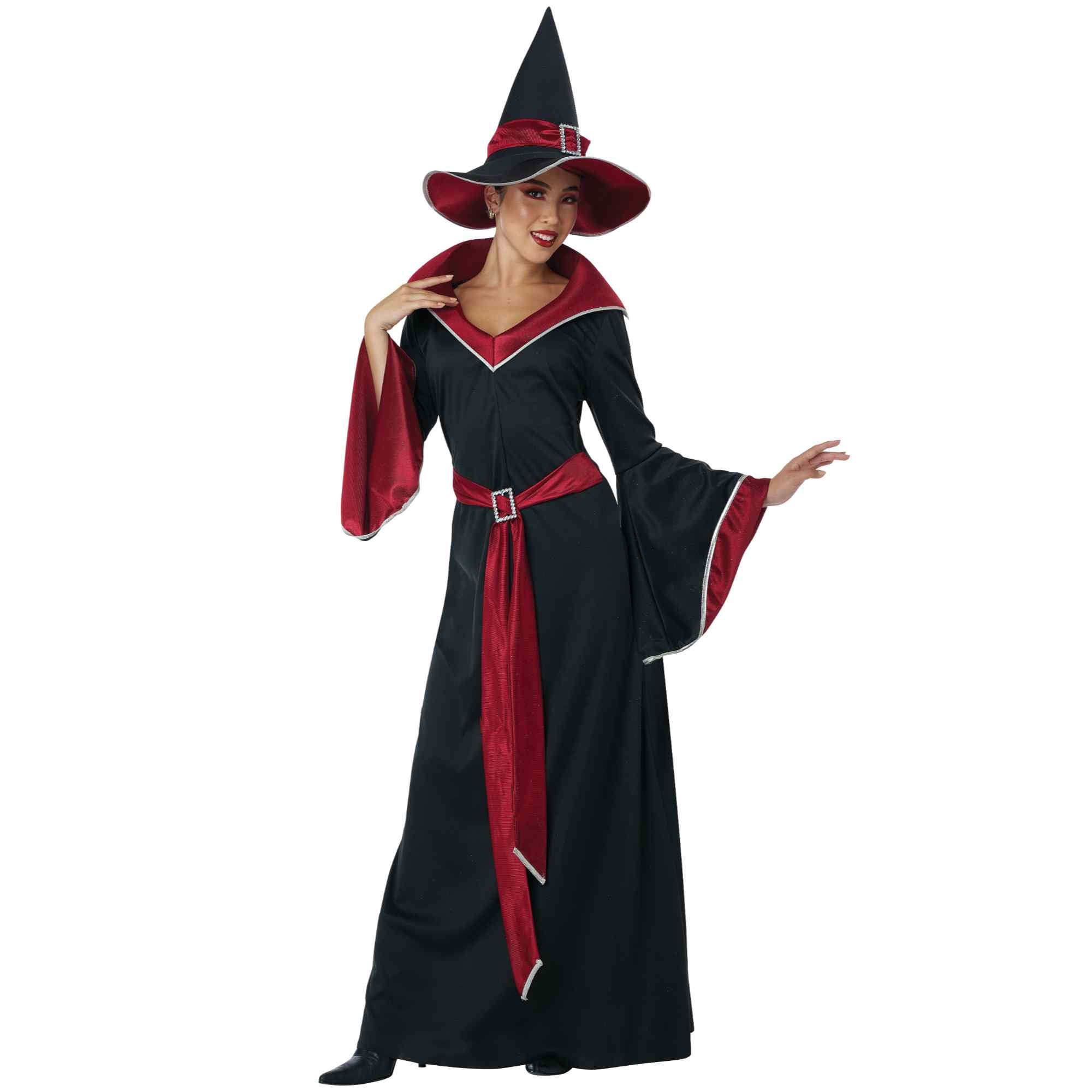 Ruby Red Glamour Witch Womens Costume